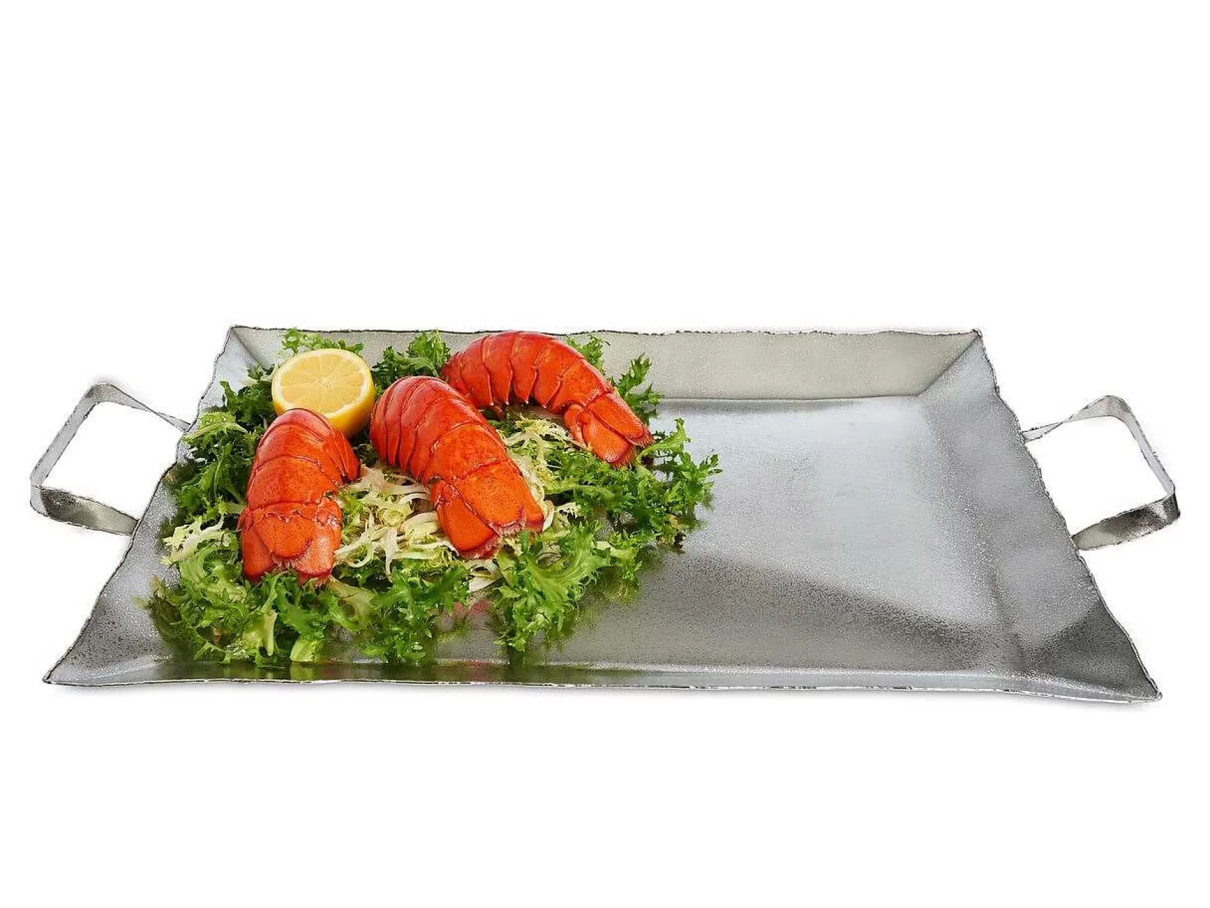 Julia Knight Cascade 20" Tray With Handles Frosted Best Sale