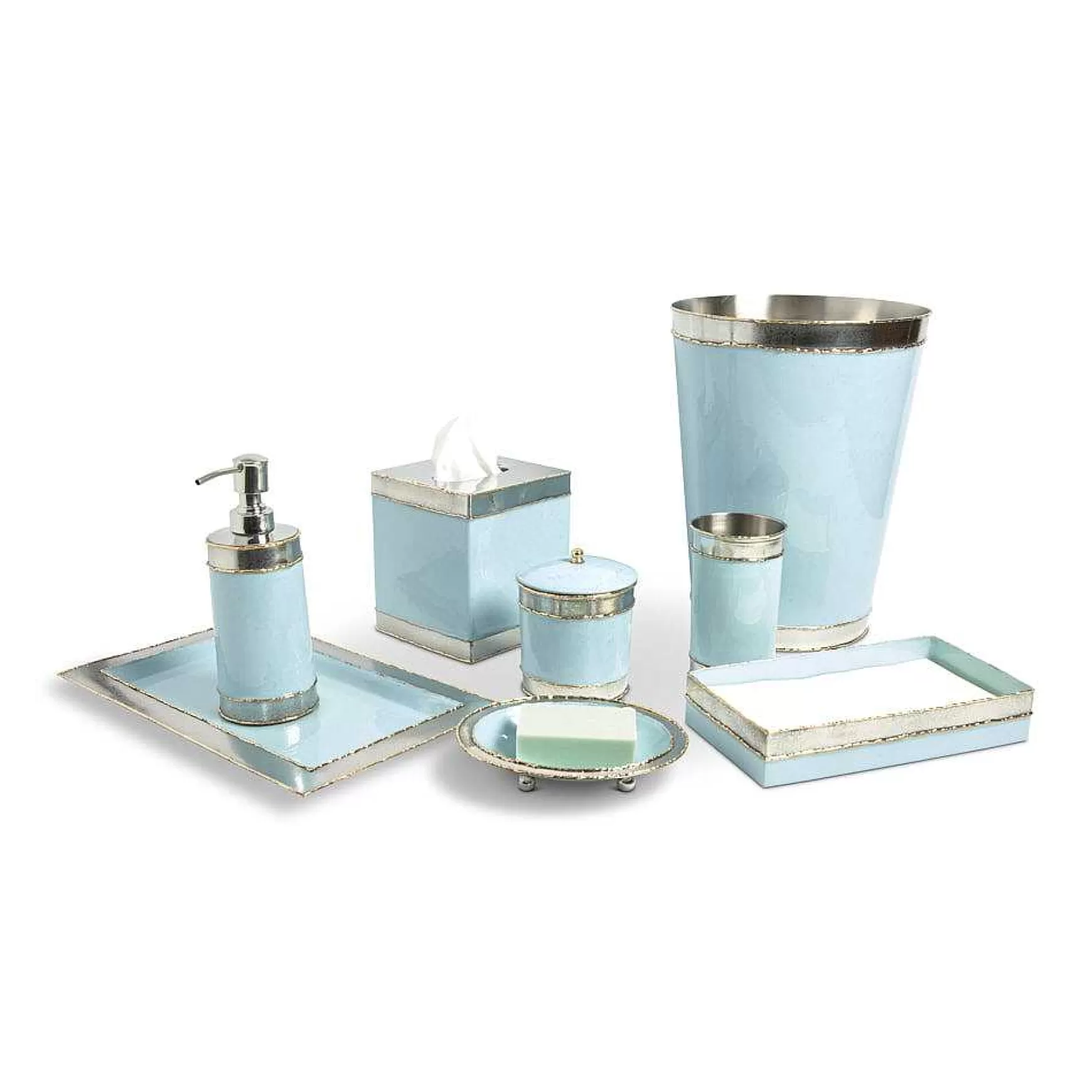 Julia Knight Cascade 12" Vanity Tray Glacial Blue Flash Sale