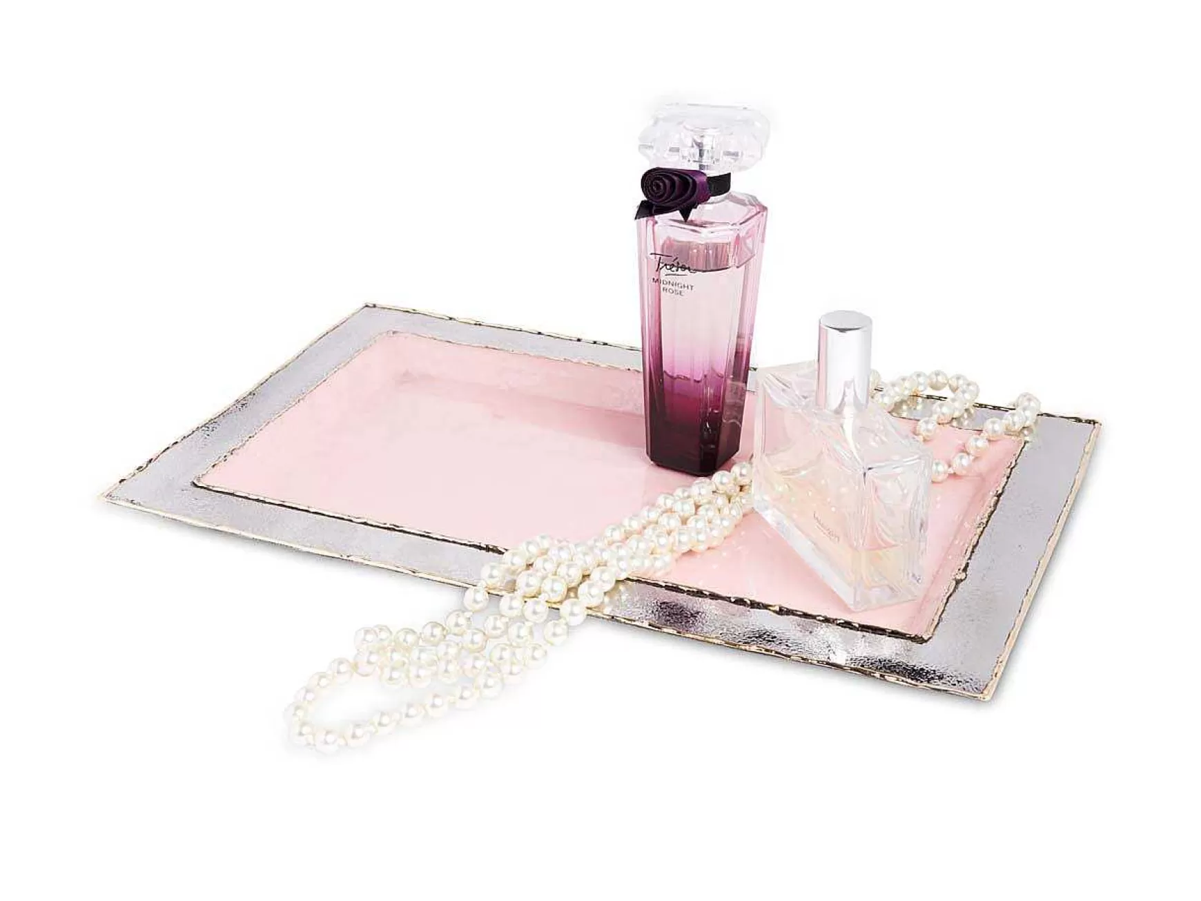 Julia Knight Cascade 12" Vanity Tray Pink Lace Clearance