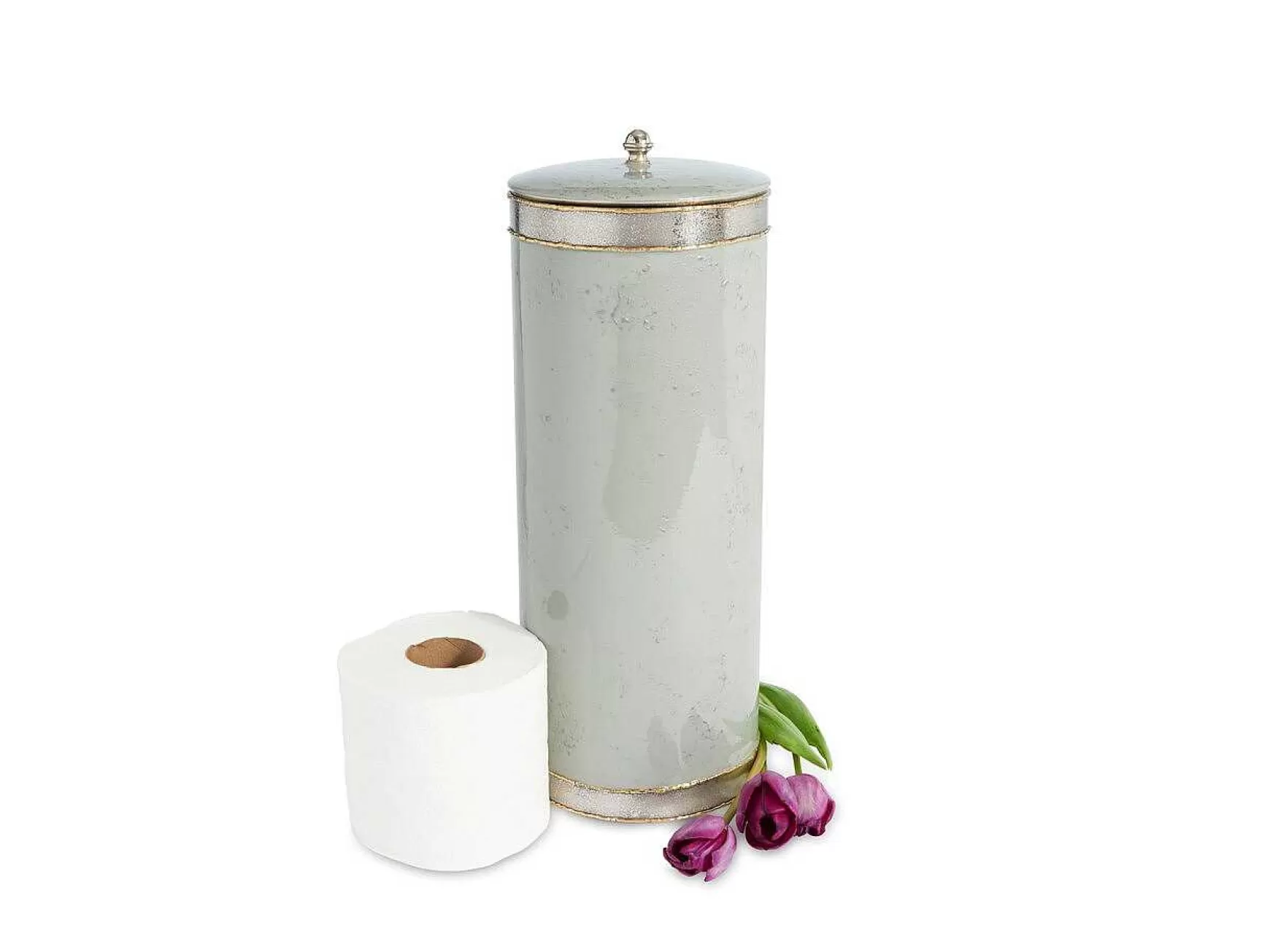 Julia Knight Cascade Toilet Tissue Covered Holder Mist Cheap