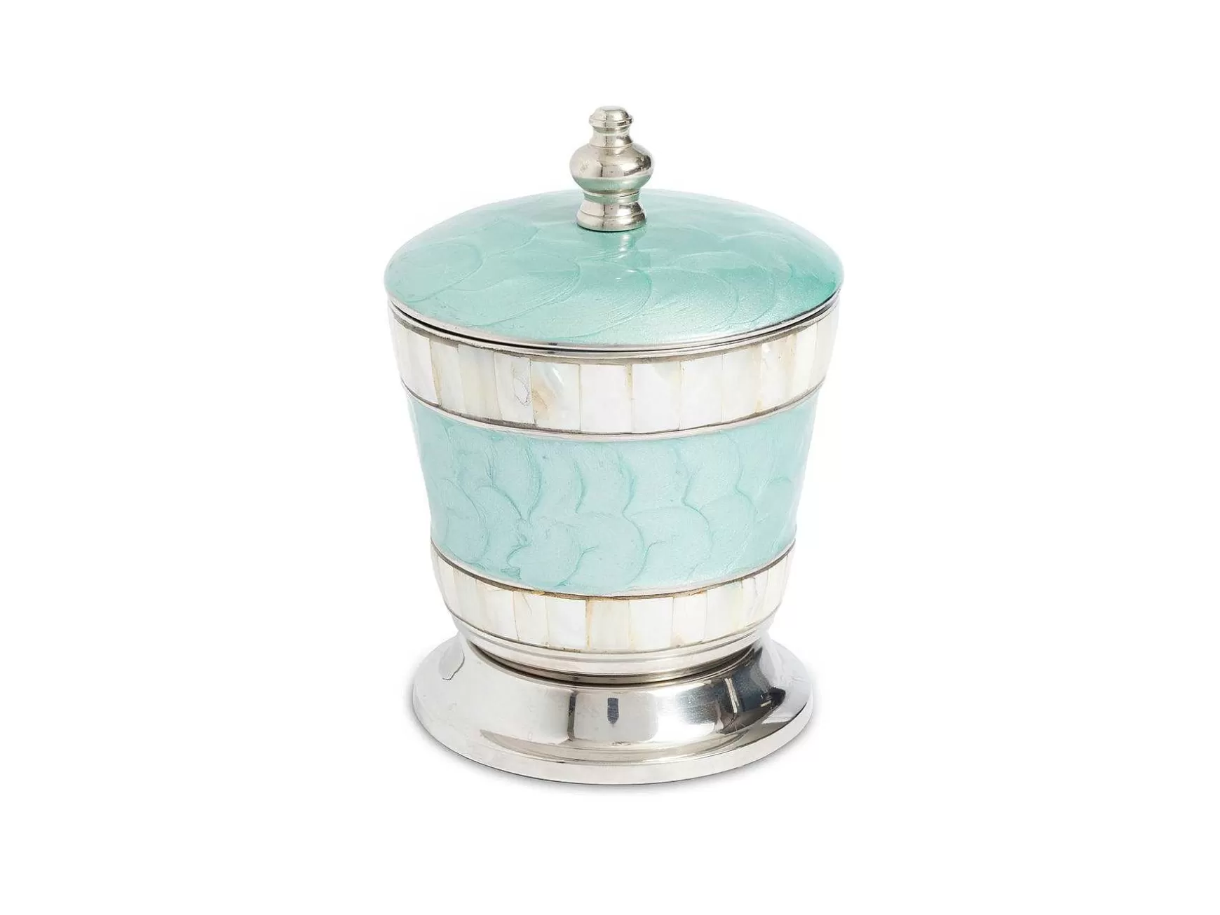 Julia Knight Classic 5.5" Covered Canister Aqua Flash Sale