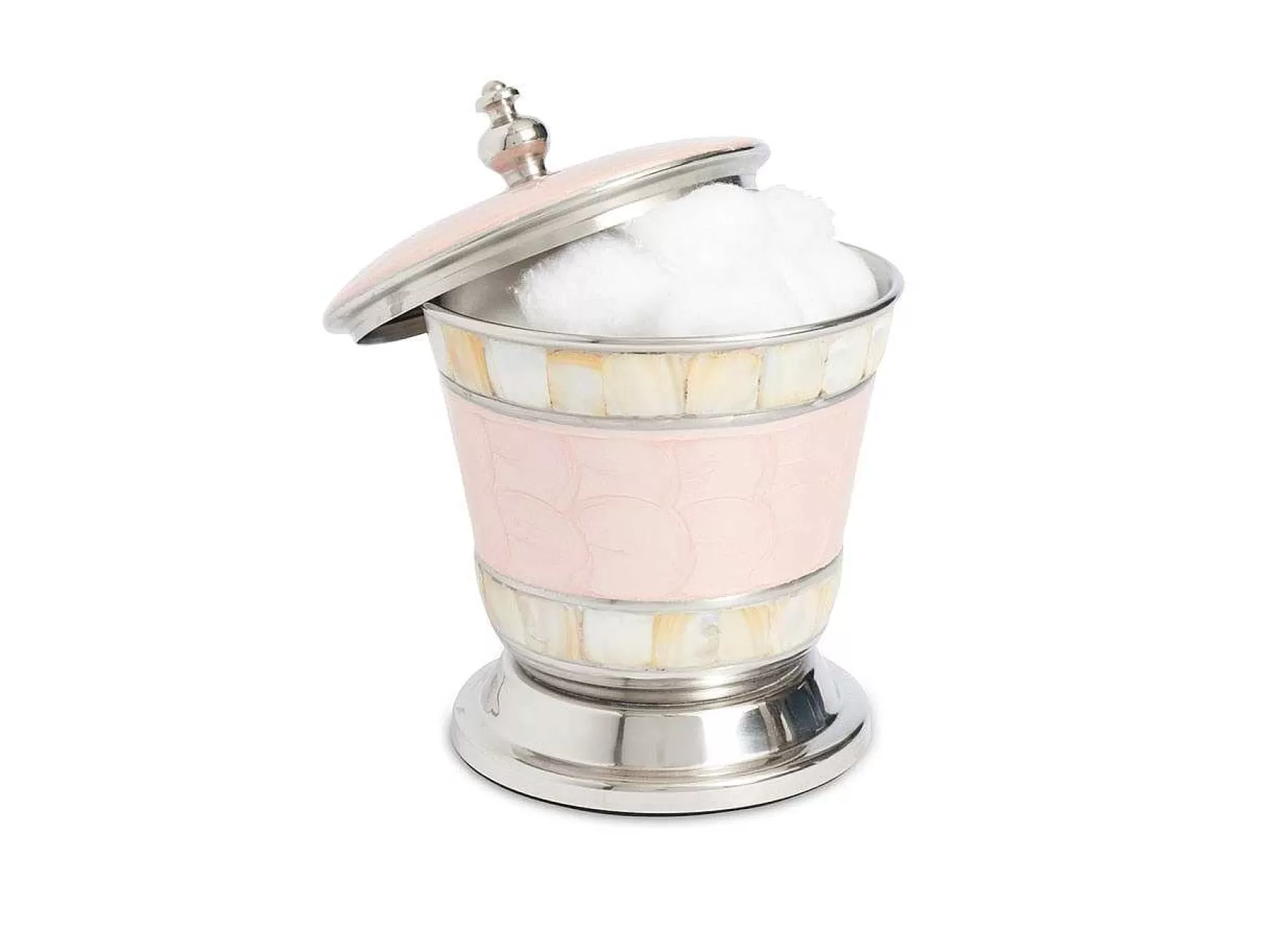 Julia Knight Classic 5.5" Covered Canister Pink Ice Hot