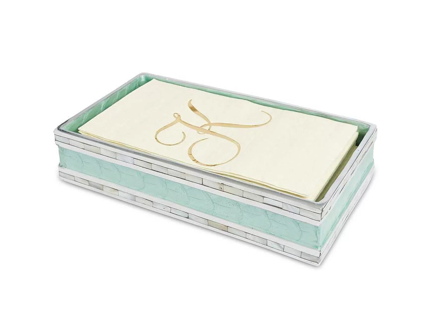 Julia Knight Classic 9" Guest Towel Tray Aqua Store