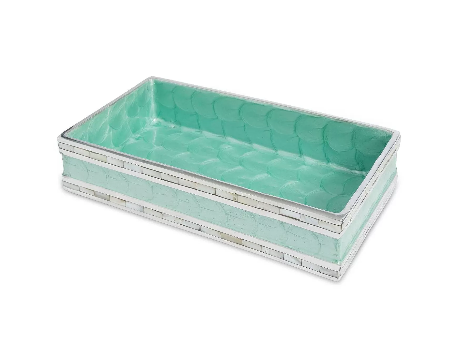 Julia Knight Classic 9" Guest Towel Tray Aqua Store