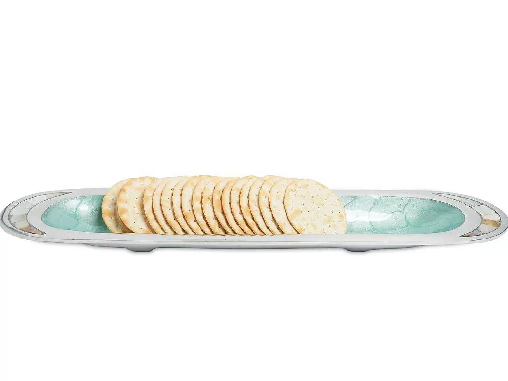 Julia Knight Classic 16" Hors D'Oeuvres Tray Aqua Shop