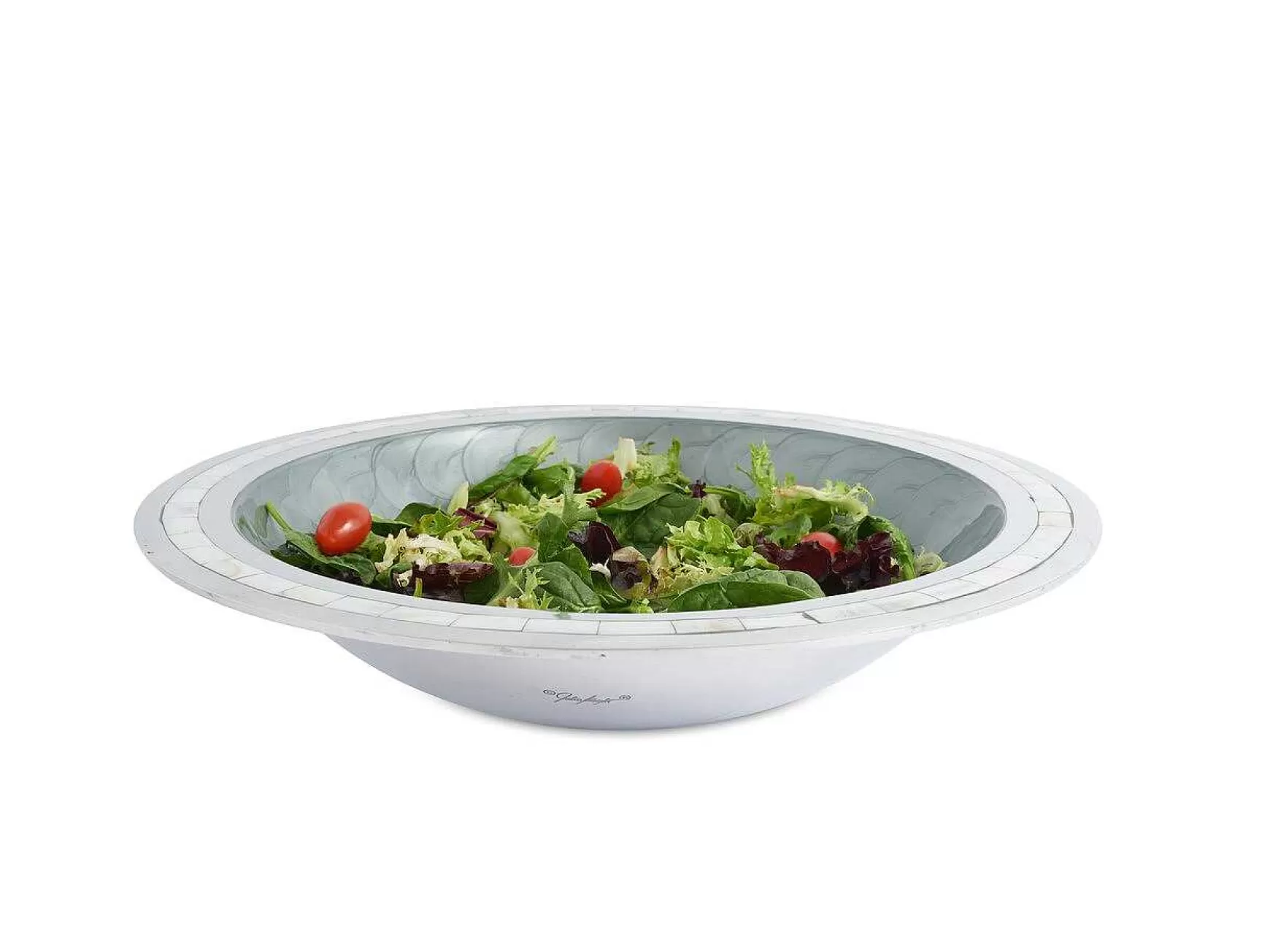 Julia Knight Classic 15" Round Bowl Platinum Cheap