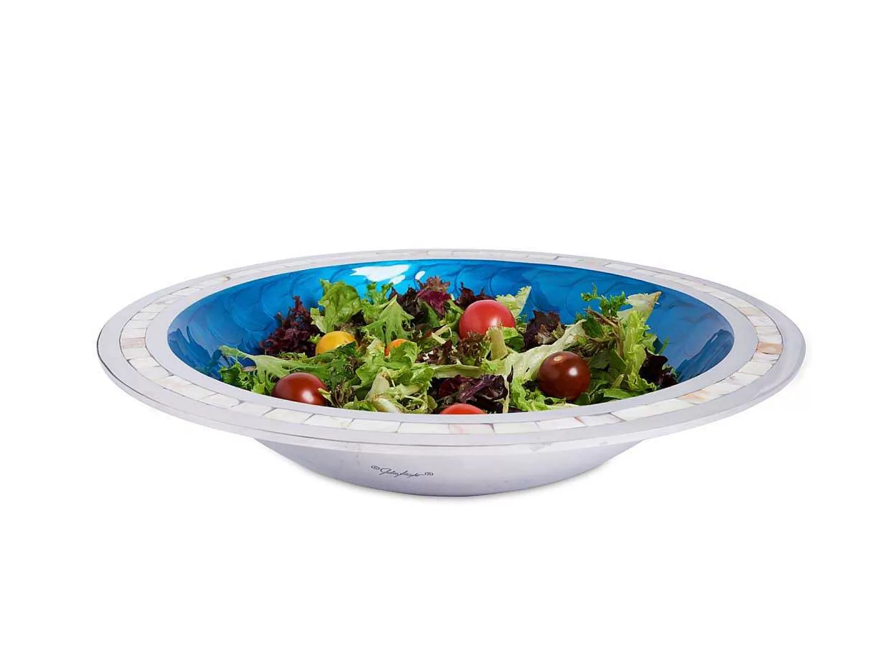 Julia Knight Classic 15" Round Bowl Teal Discount