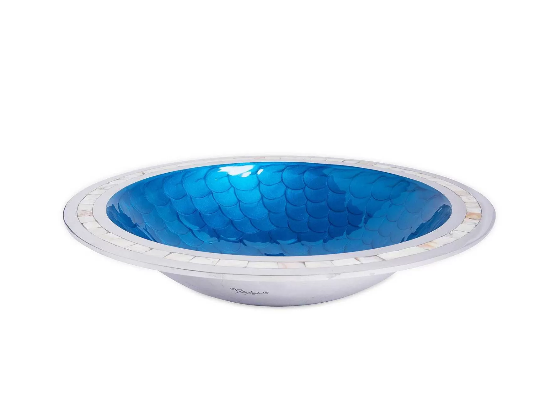 Julia Knight Classic 15" Round Bowl Teal Shop