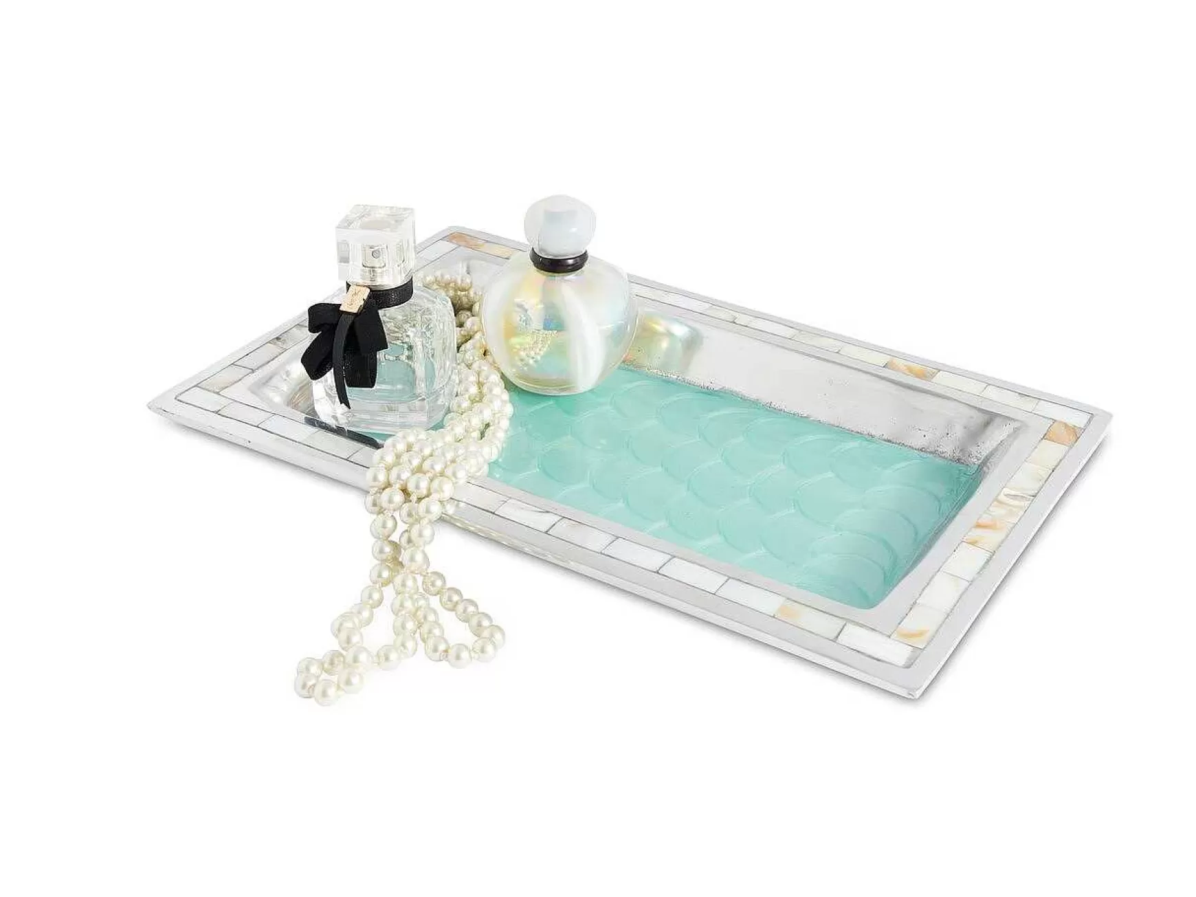 Julia Knight Classic 12" Vanity Tray Aqua Shop