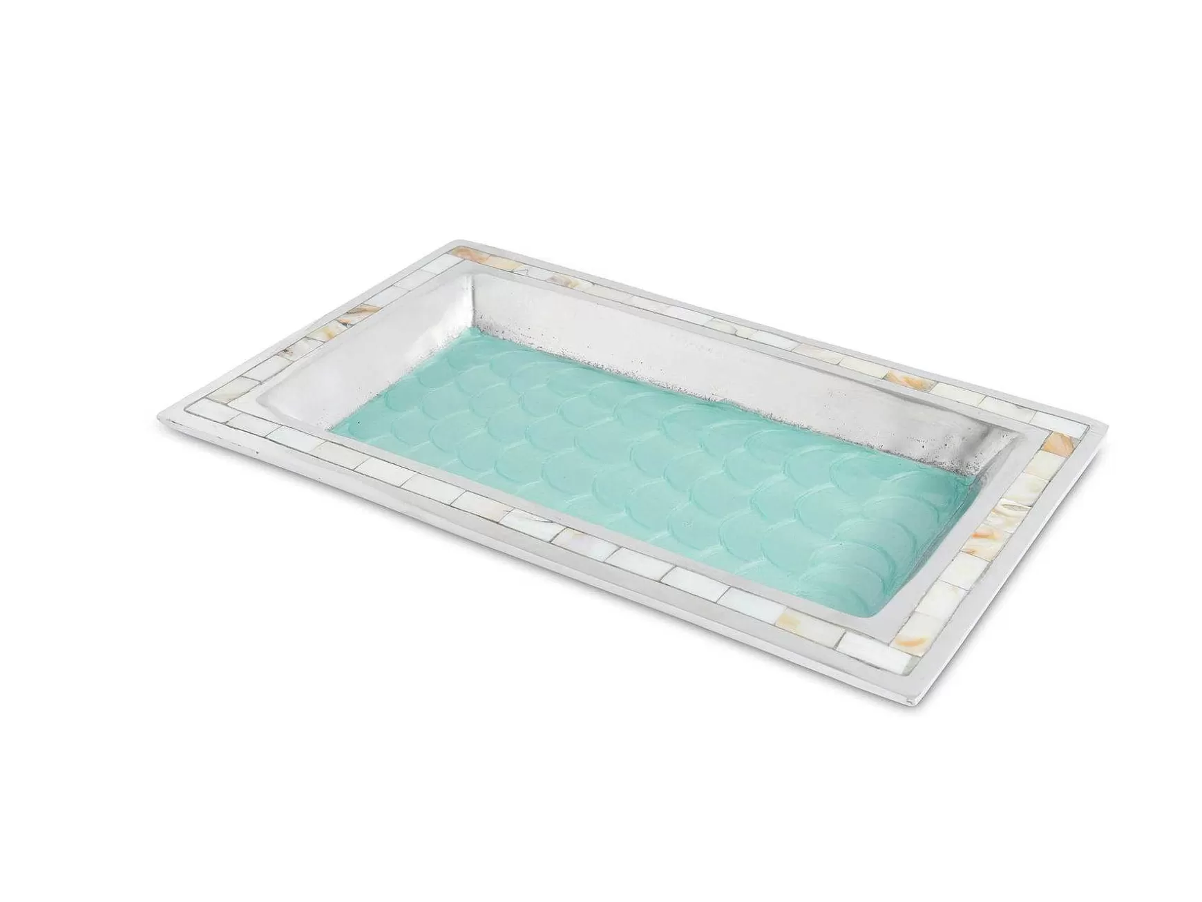 Julia Knight Classic 12" Vanity Tray Aqua Shop