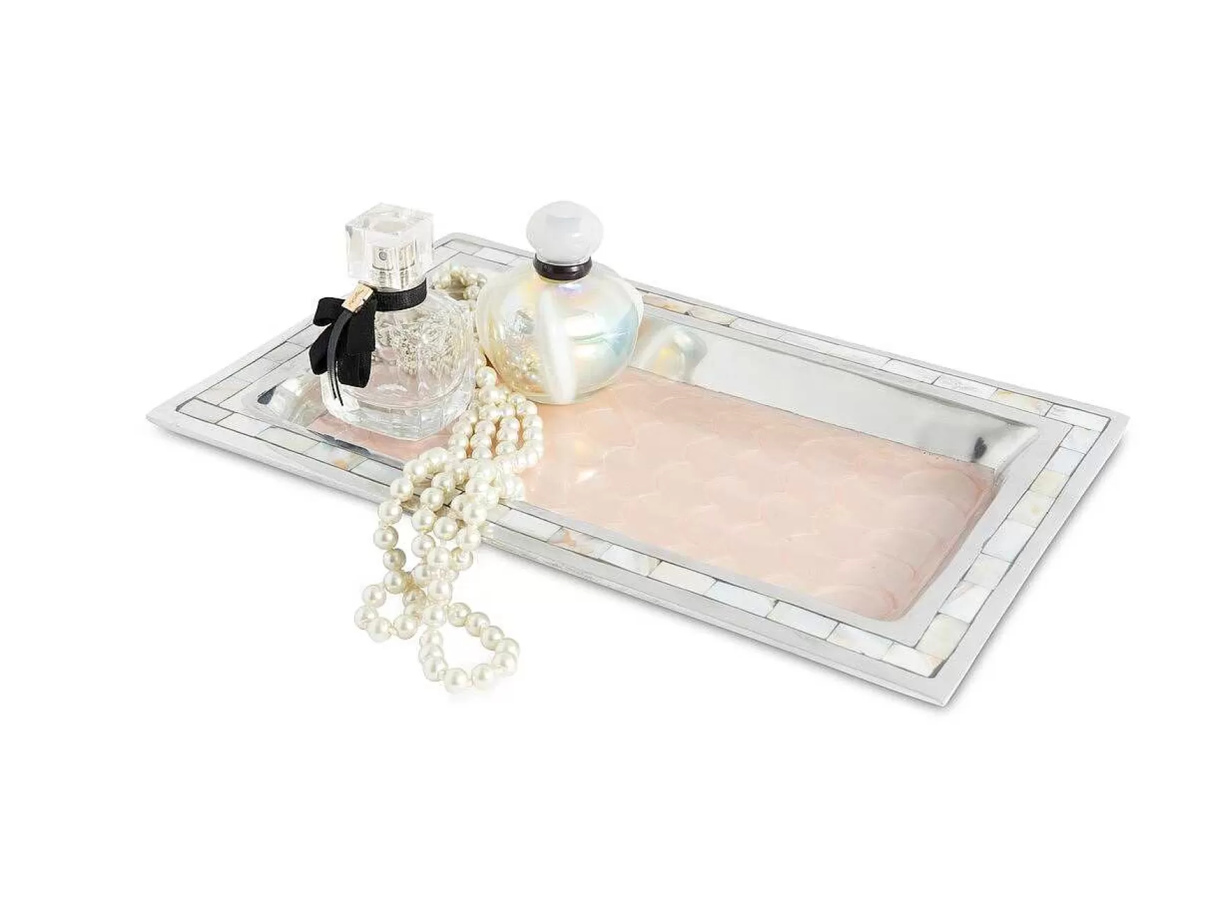 Julia Knight Classic 12" Vanity Tray Pink Ice Clearance