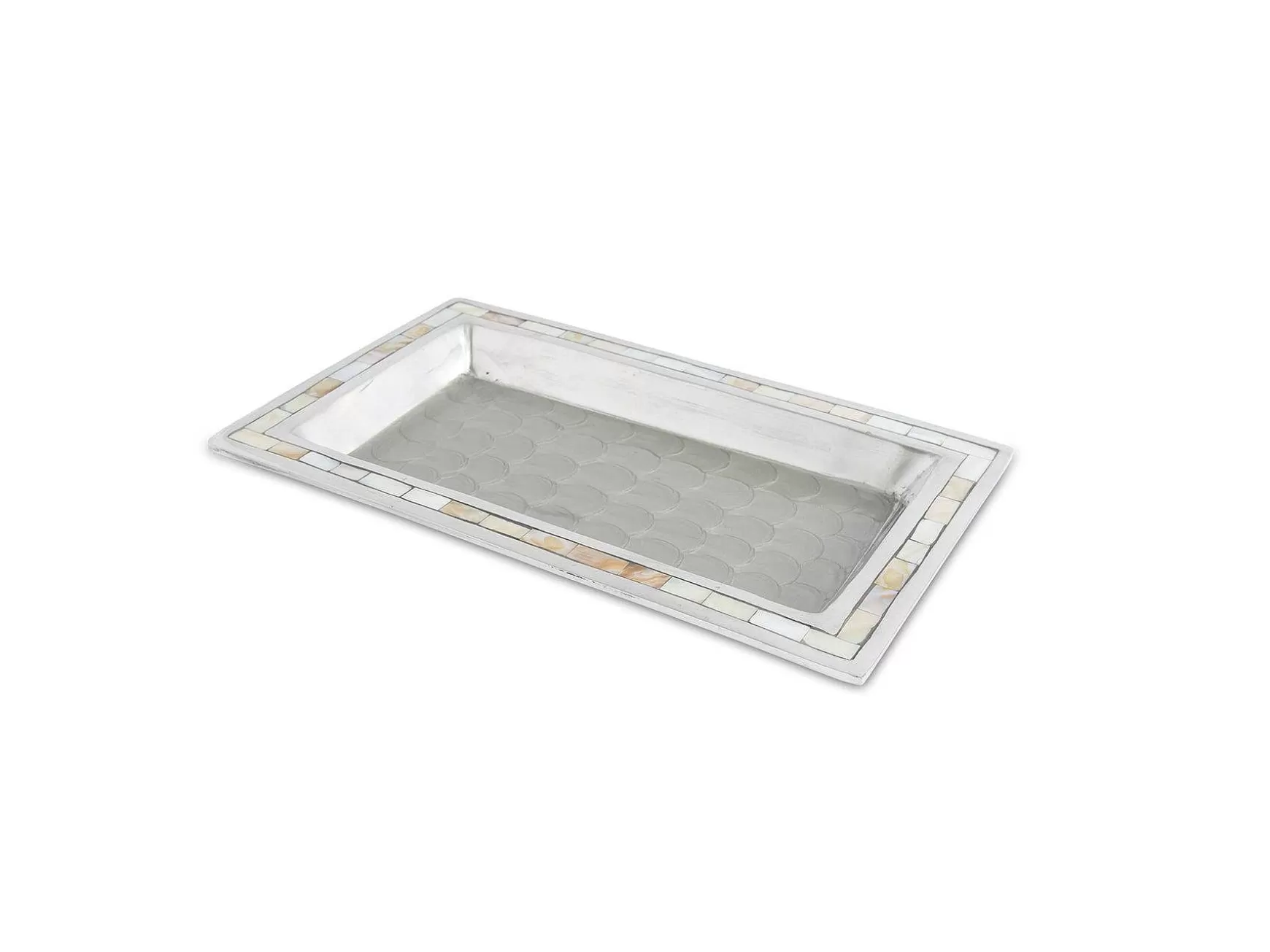 Julia Knight Classic 12" Vanity Tray Platinum Clearance