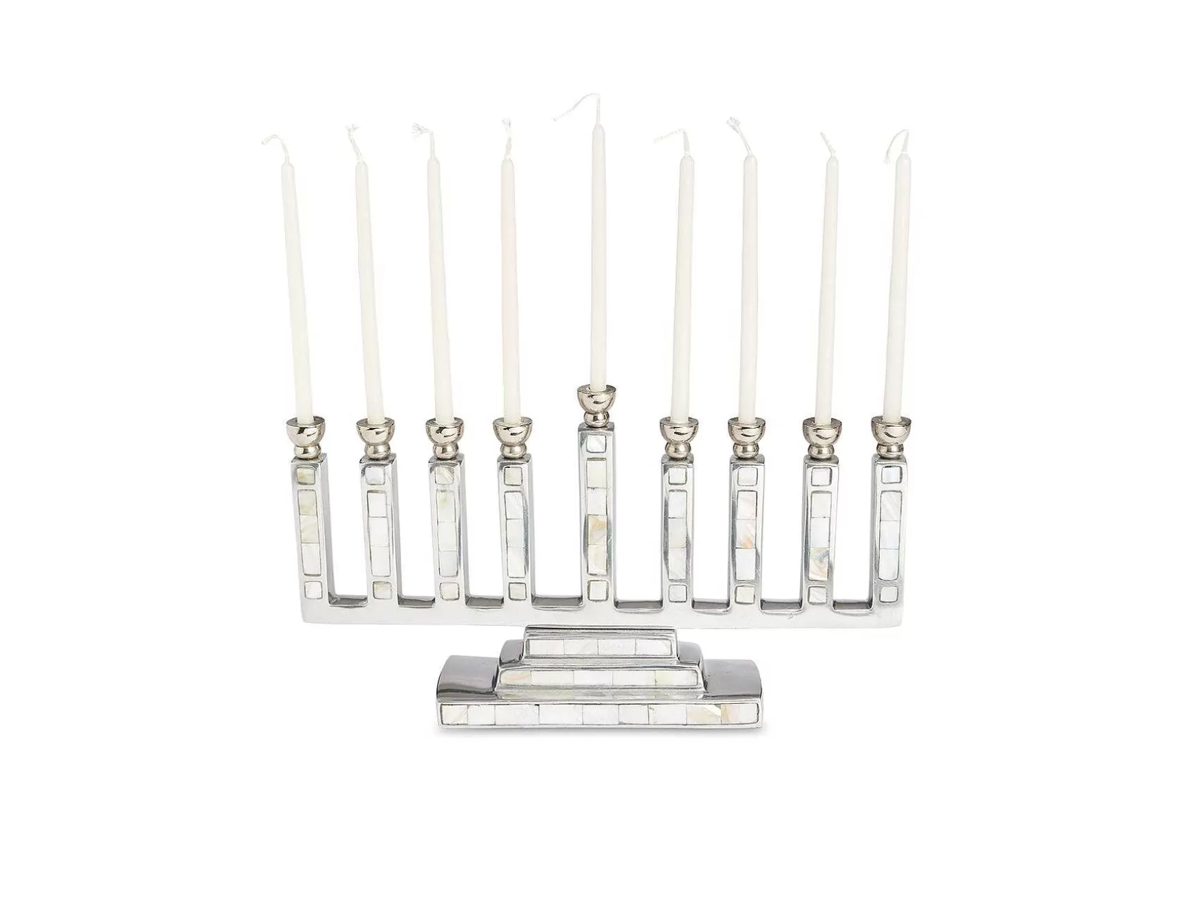 Julia Knight Classic Menorah Mother Of Pearl Flash Sale