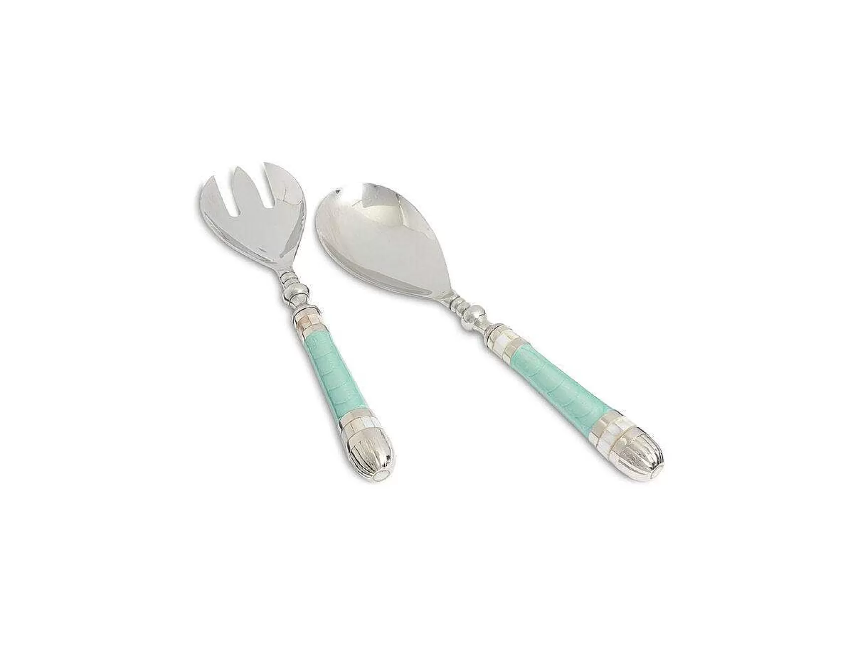 Julia Knight Classic Salad Serving Set Aqua Sale