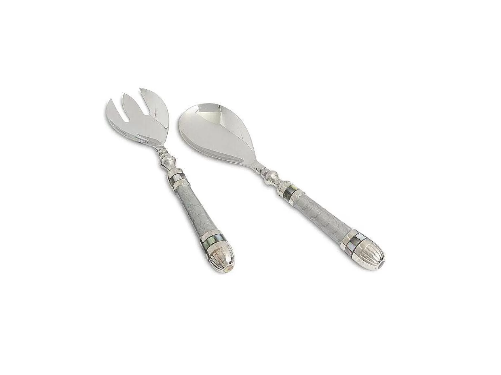 Julia Knight Classic Salad Serving Set Platinum Cheap