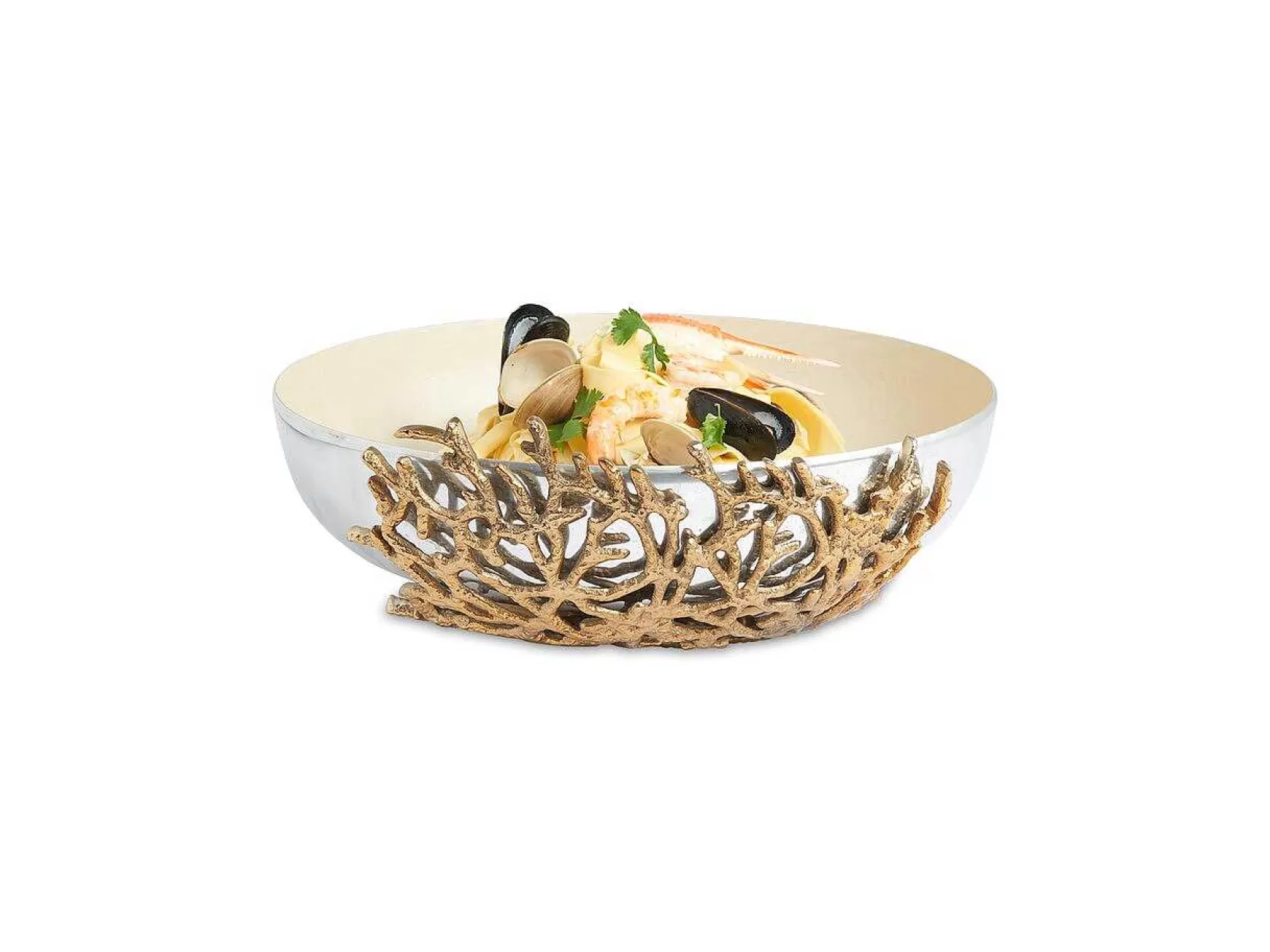 Julia Knight Coral 15" Bowl Snow Outlet