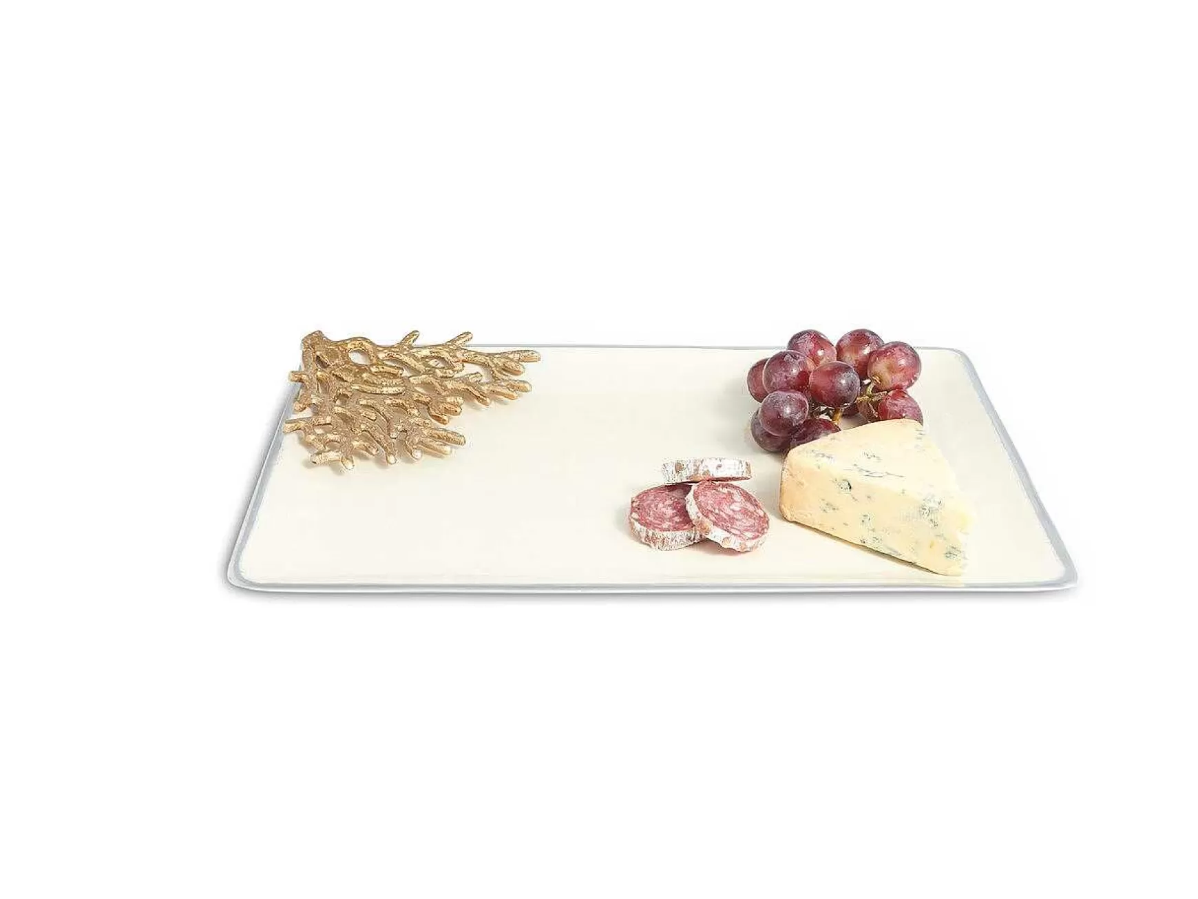 Julia Knight Coral 15" Tray Snow Sale