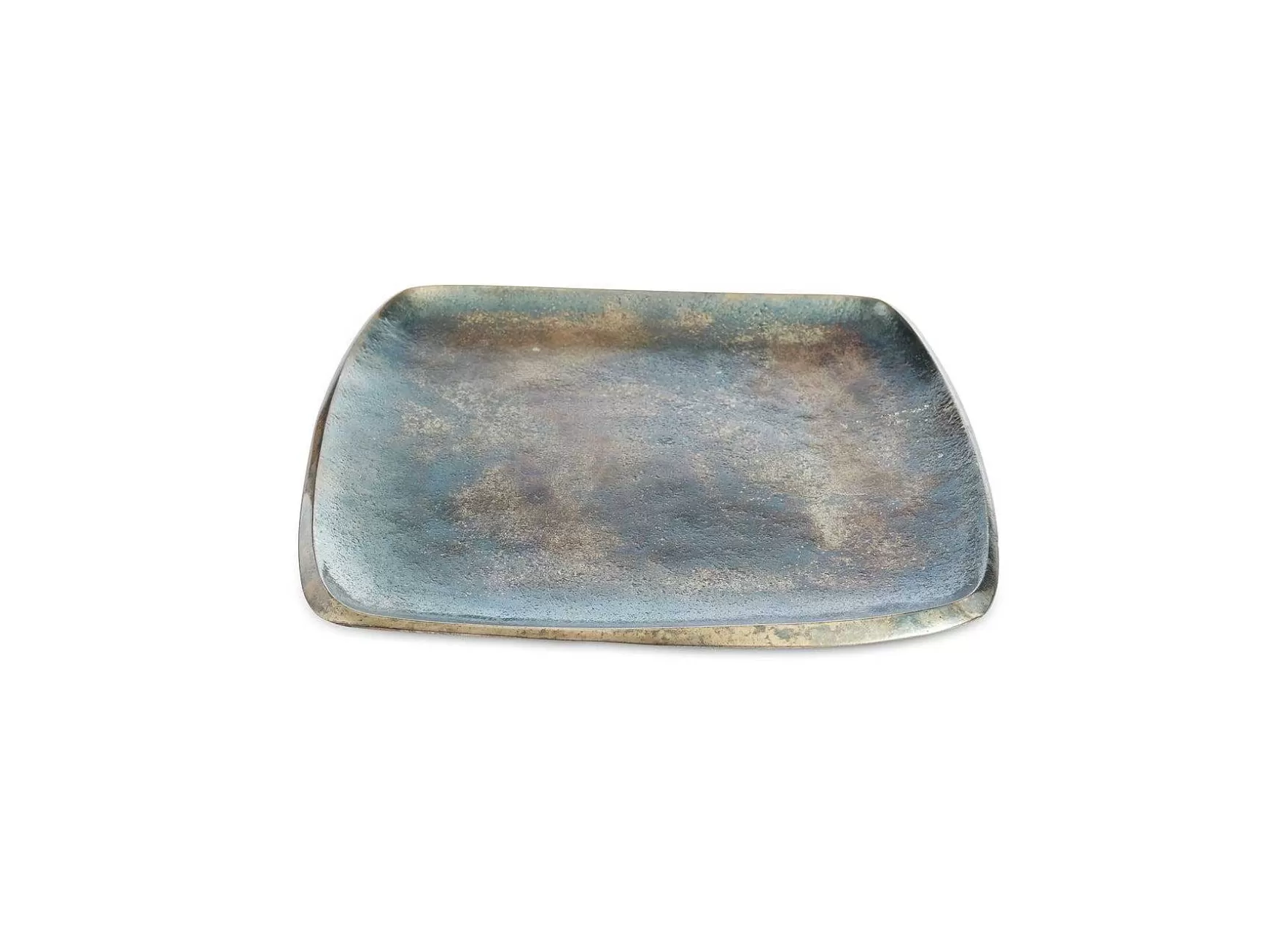 Julia Knight Eclipse 9" Stackable Square Tray Steel Blue Flash Sale