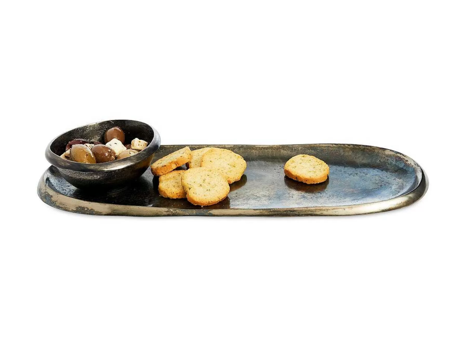 Julia Knight Eclipse 14" Tray Steel Blue Best