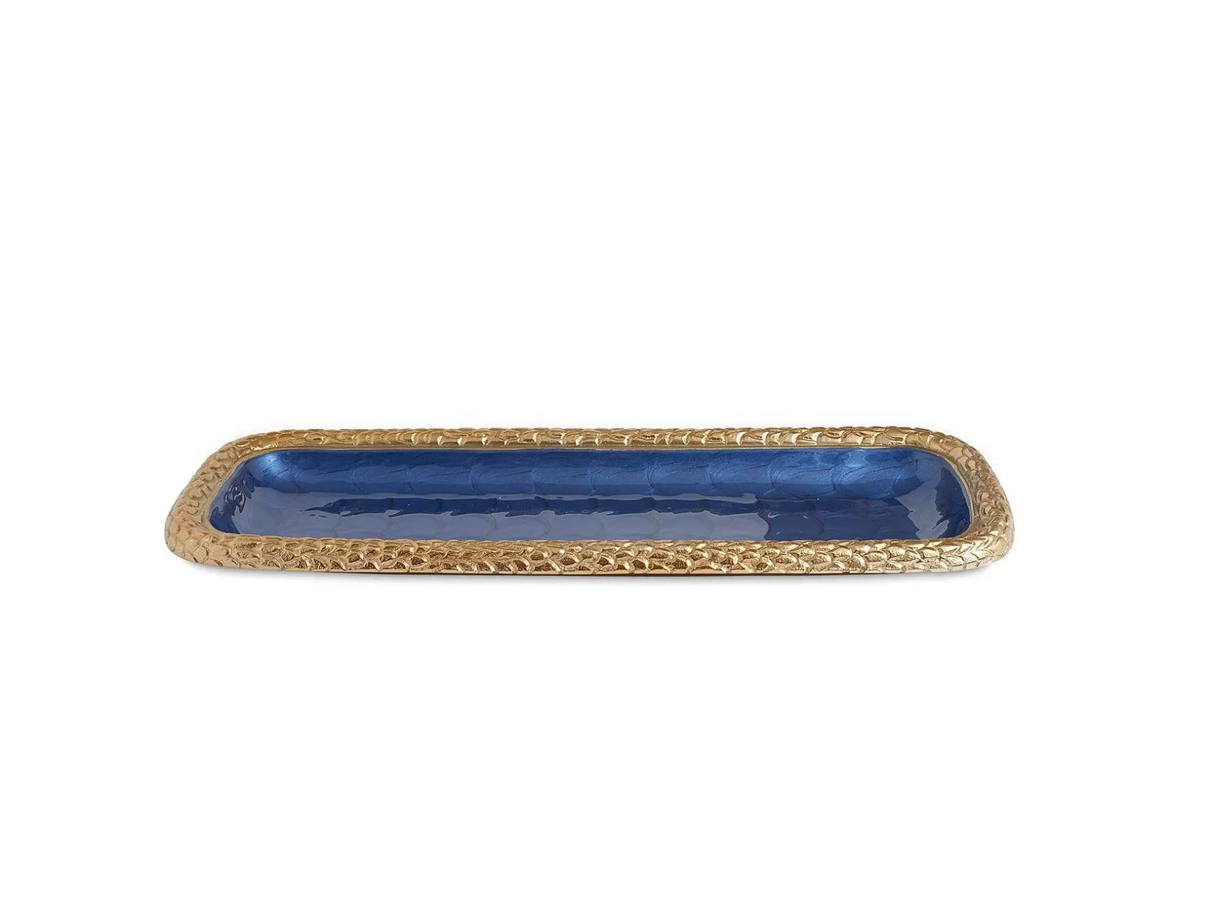 Julia Knight Florentine 16" Rectangular Tray Gold Sapphire Store