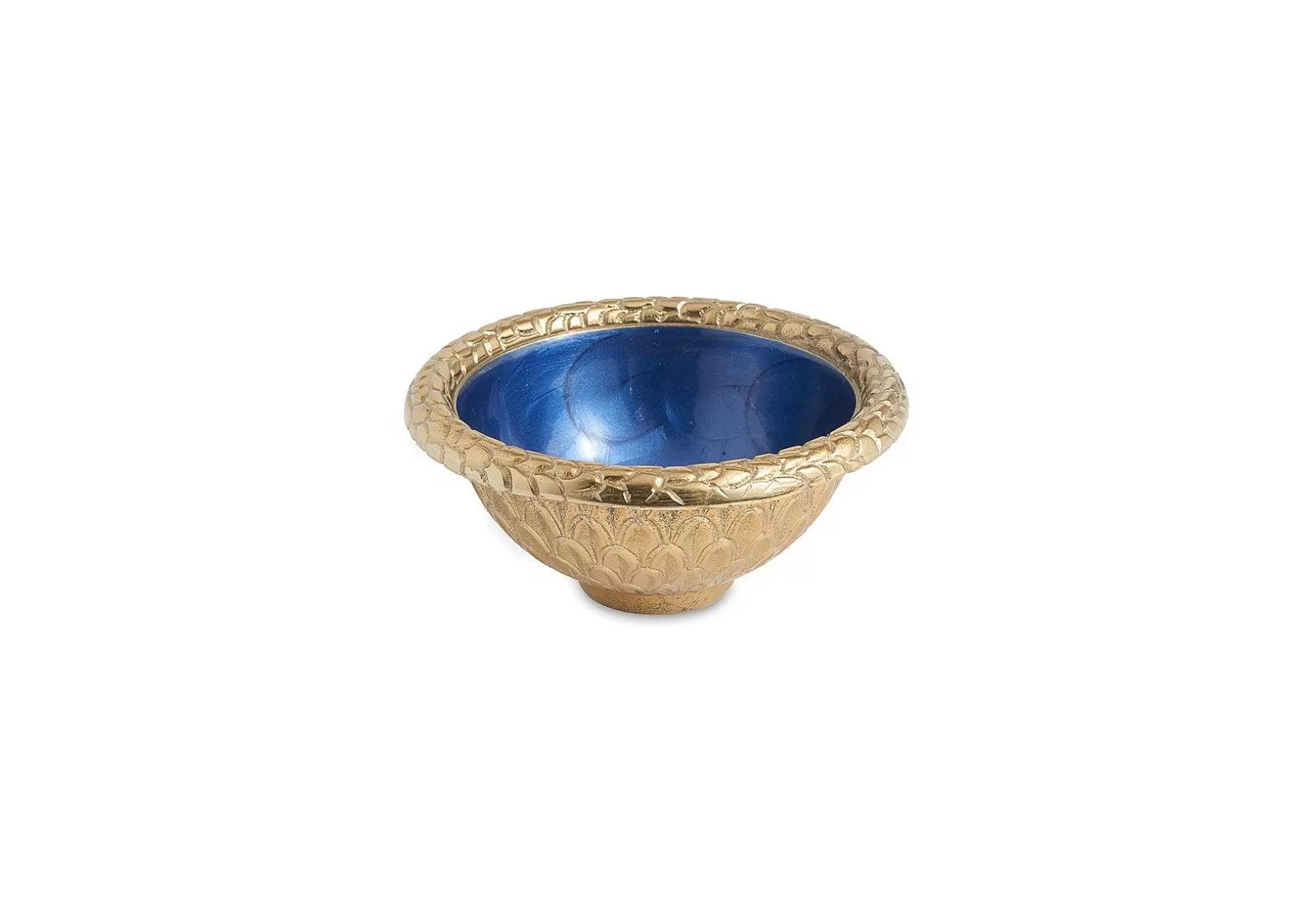 Julia Knight Florentine 4.25" Round Bowl Gold Sapphire Discount