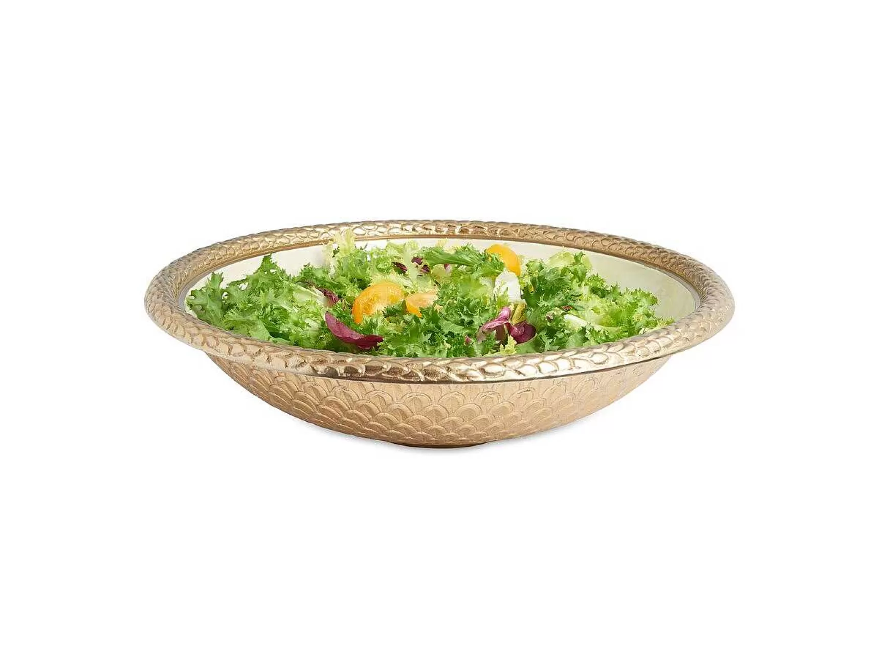 Julia Knight Florentine 15" Round Bowl Gold Snow Discount