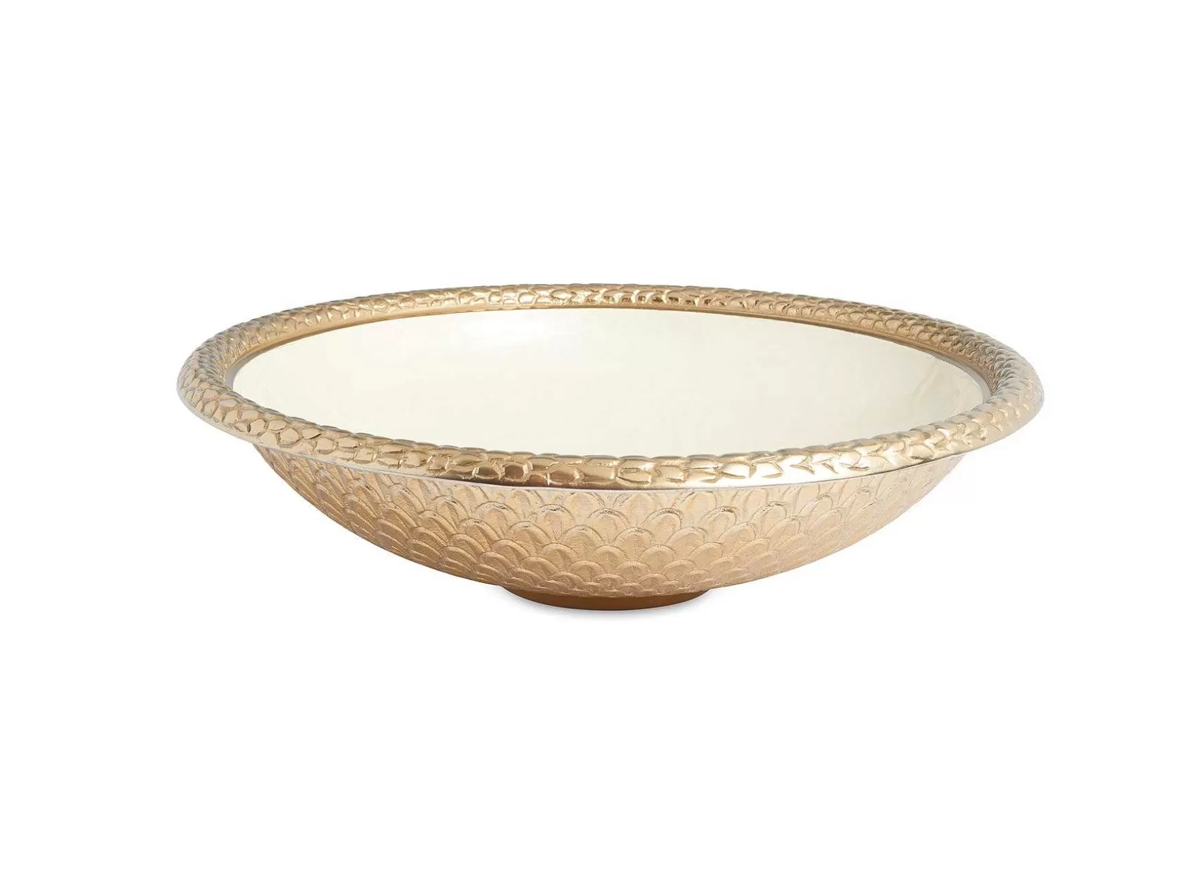 Julia Knight Florentine 15" Round Bowl Gold Snow Discount