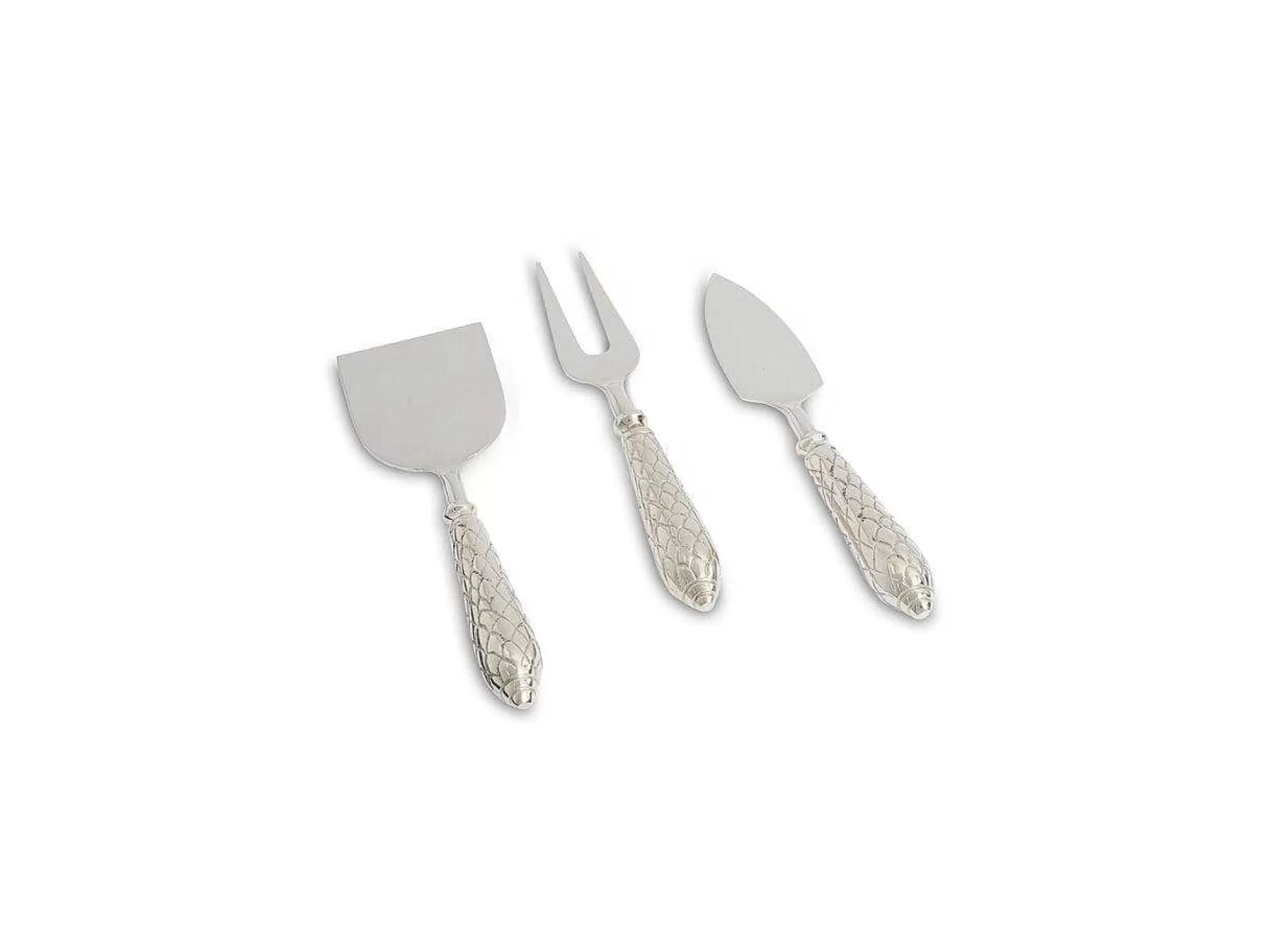 Julia Knight Florentine Cheese Serving Set Silver Cheap