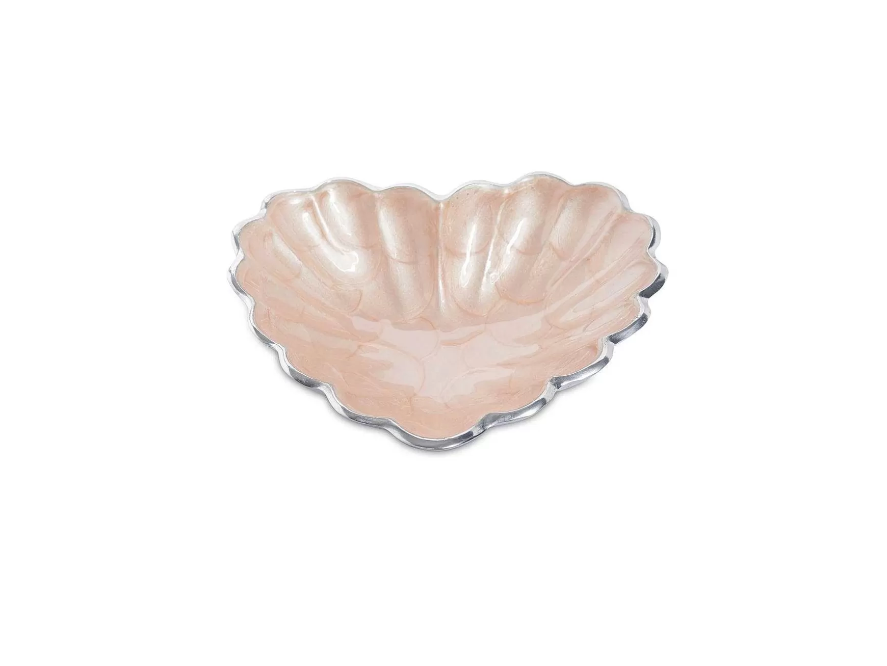 Julia Knight Heart 7" Bowl Pink Ice Cheap