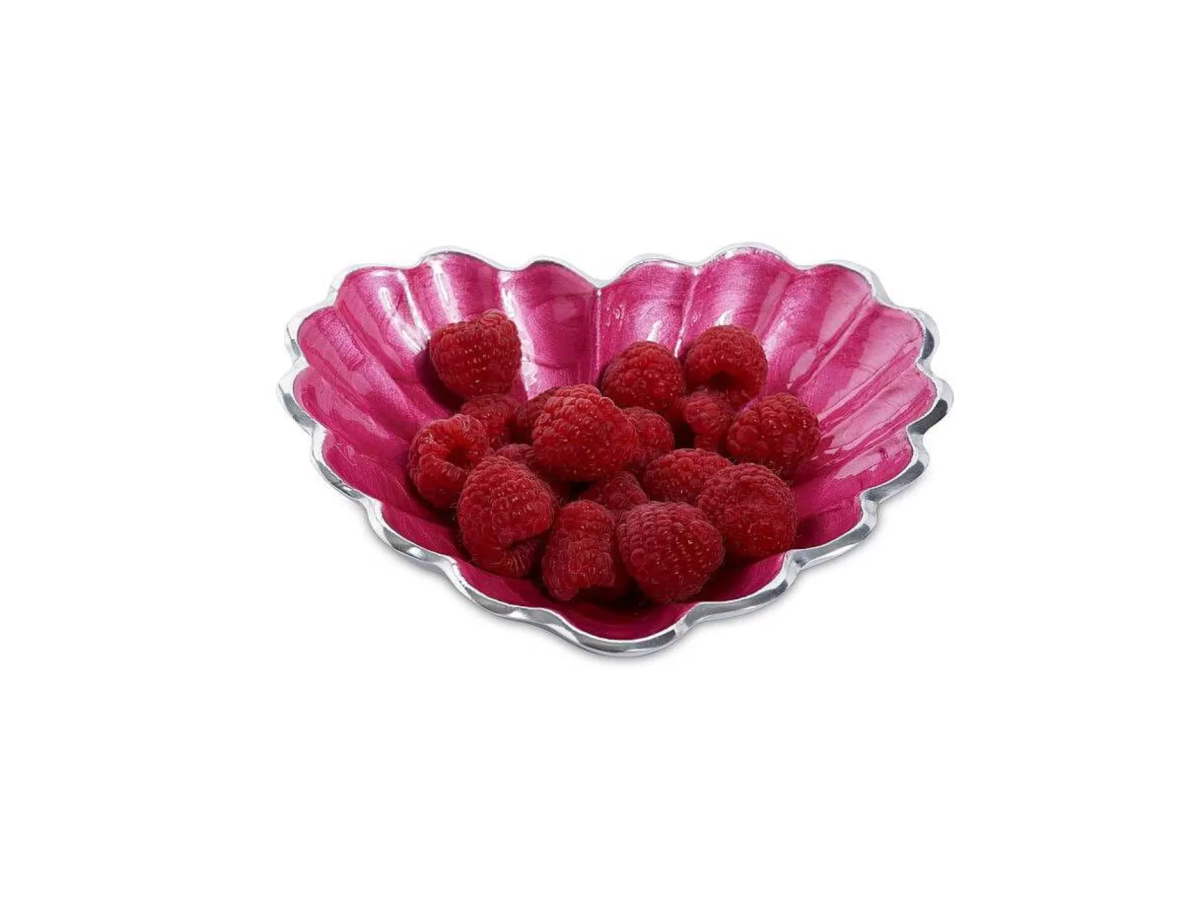 Julia Knight Heart 7" Bowl Raspberry Clearance