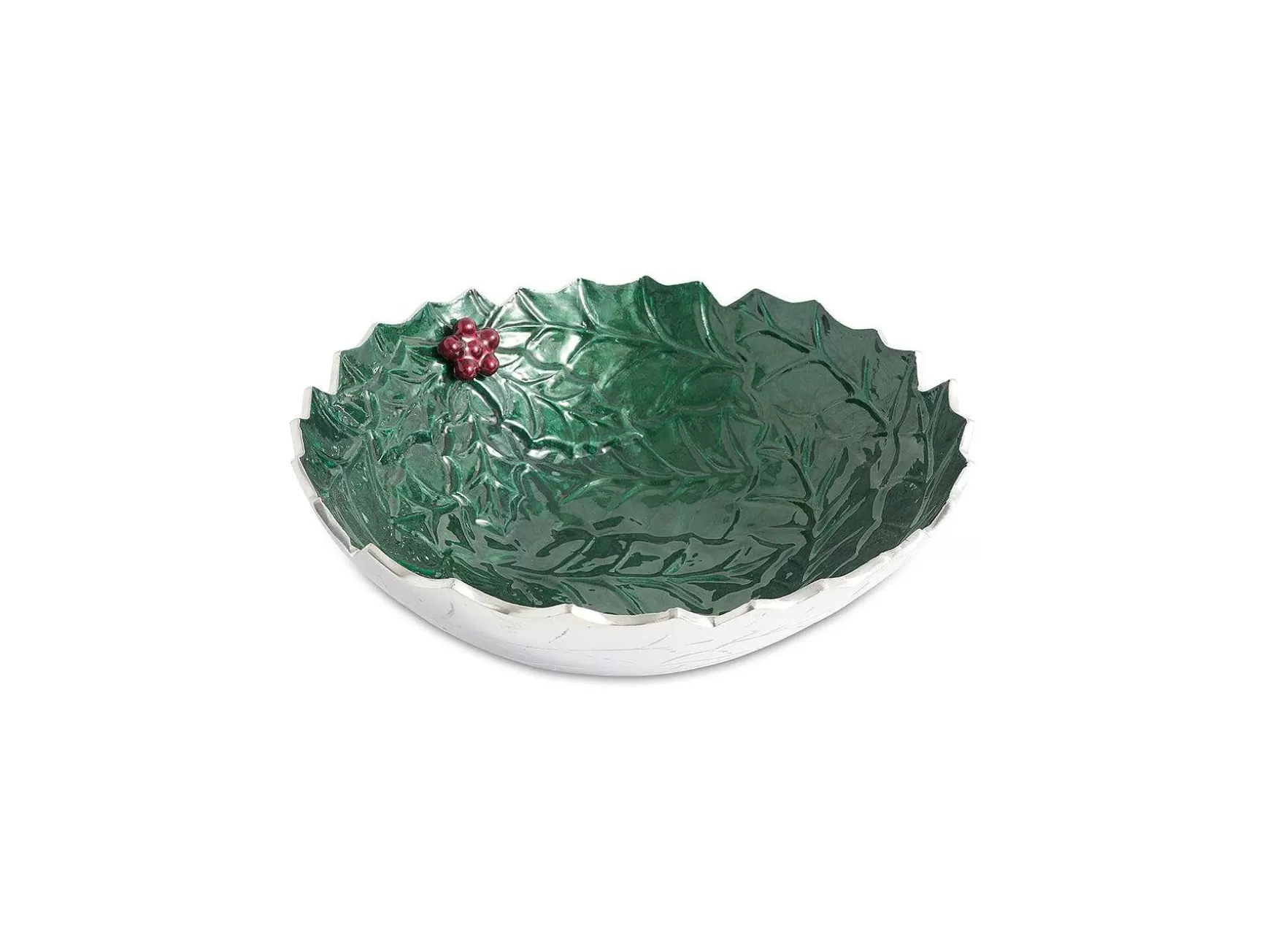 Julia Knight Holly Sprig 12" Bowl Emerald Best Sale