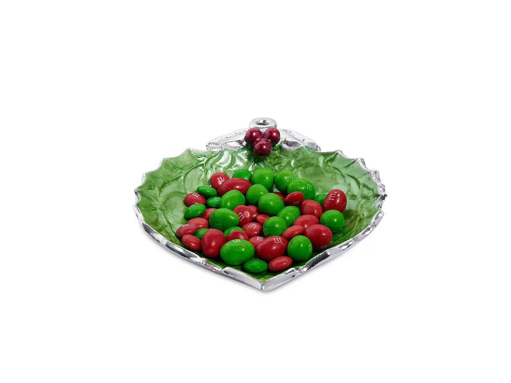 Julia Knight Holly Sprig 7" Ornament Bowl Mojito New