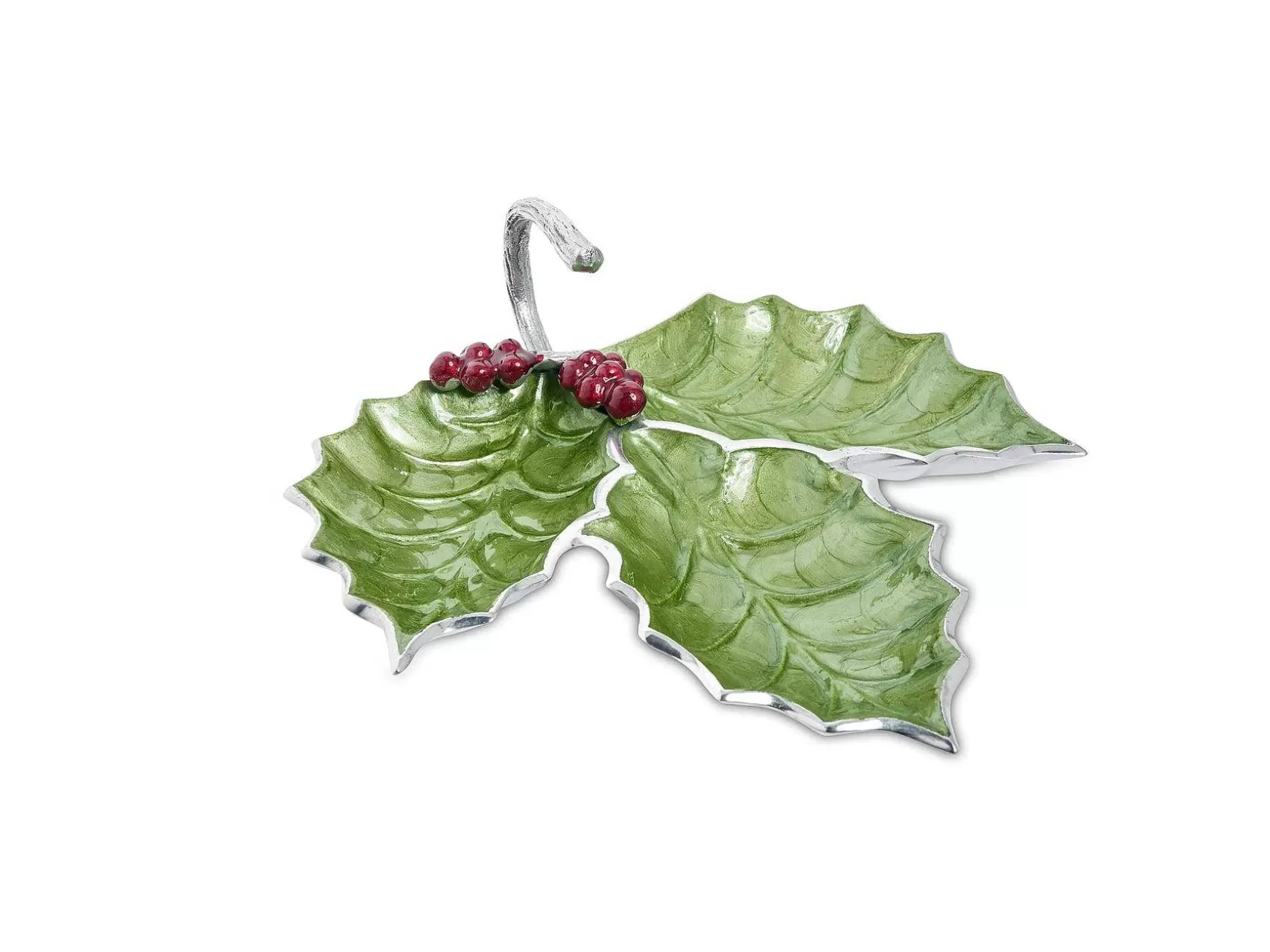 Julia Knight Holly Sprig 13" 3-Part Server Mojito With Red Berries Cheap