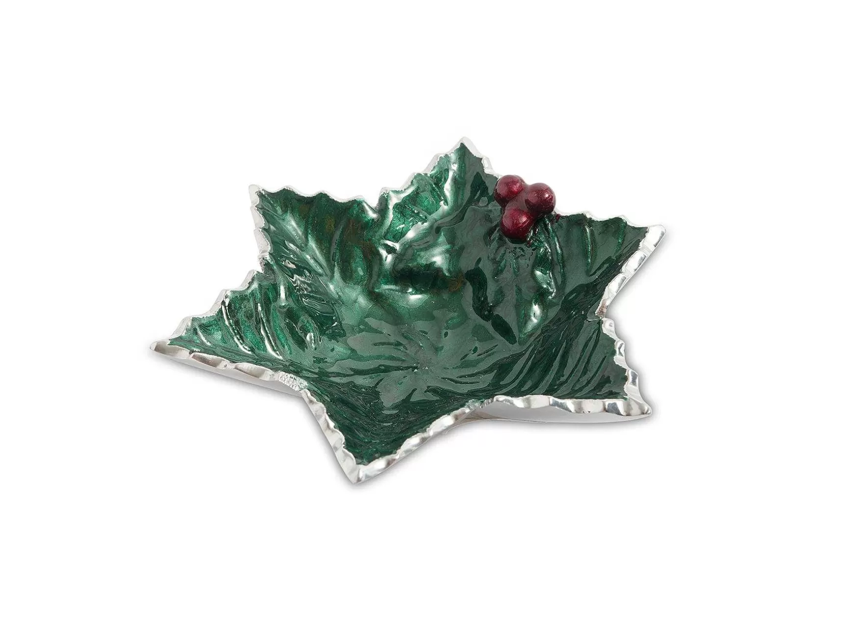 Julia Knight Holly Sprig 6" Starflake Bowl Emerald Shop