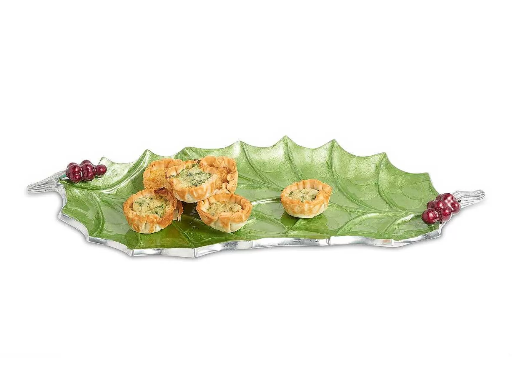 Julia Knight Holly Sprig 16" Tray Mojito New