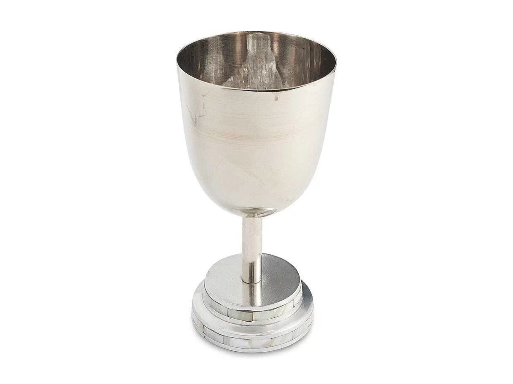 Julia Knight Kiddush Cup 6.75" Mother Of Pearl Hot