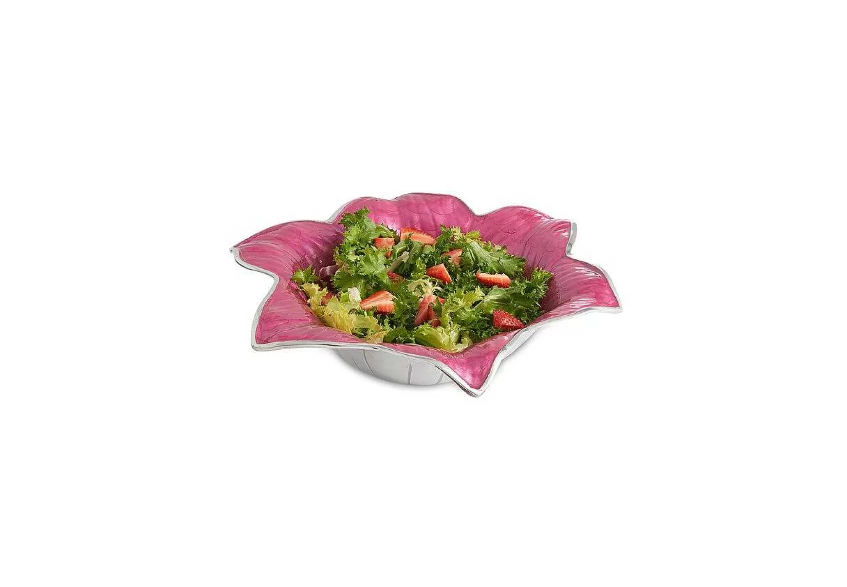 Julia Knight Lily 15" Bowl Raspberry Flash Sale