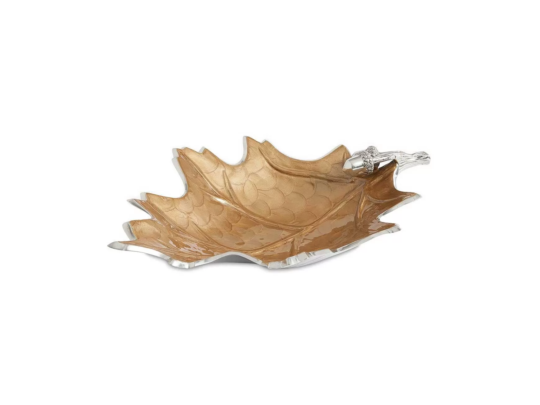 Julia Knight Oak Leaf 15" Bowl Toffee Best