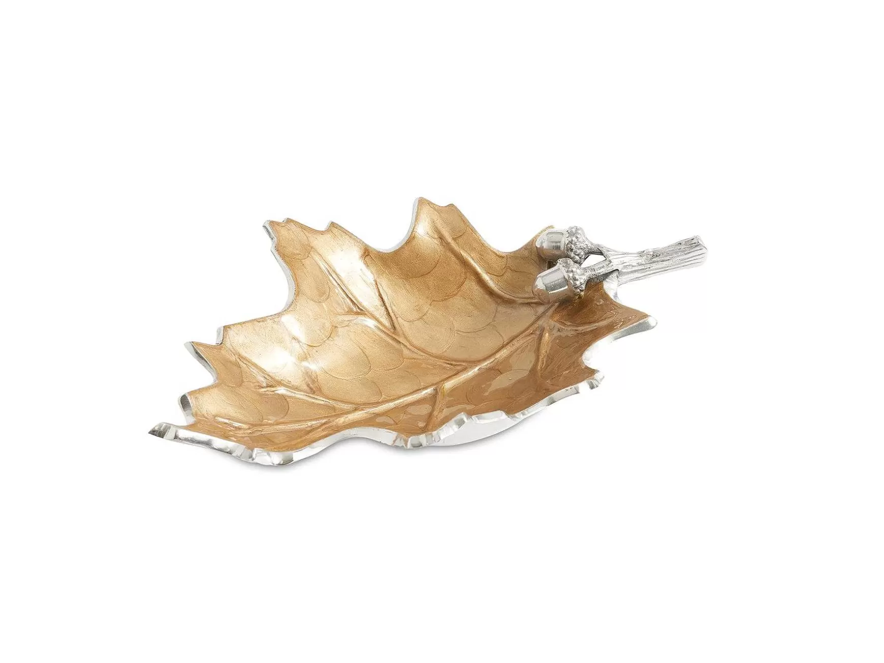 Julia Knight Oak Leaf 13" Bowl Toffee Shop