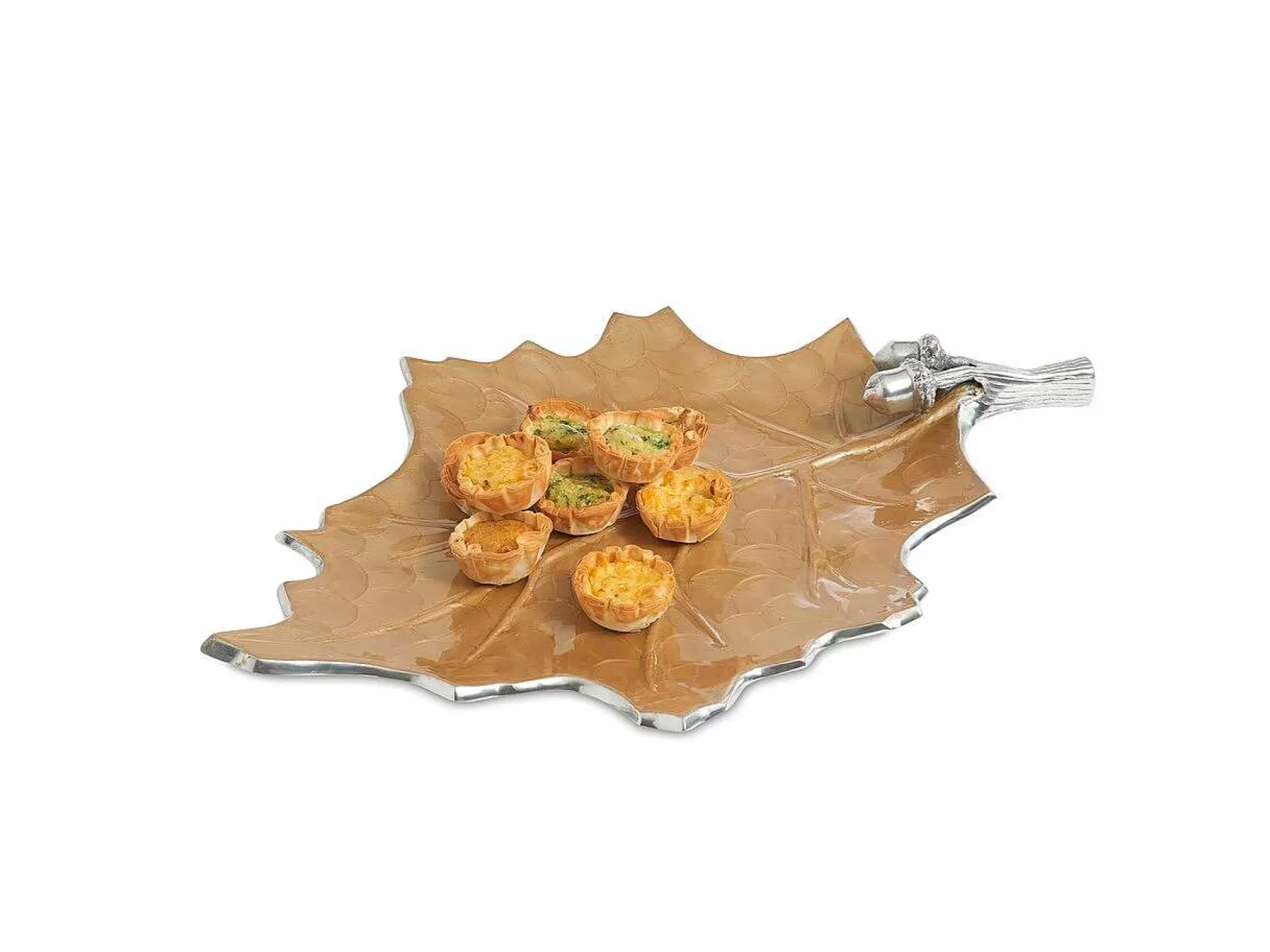 Julia Knight Oak Leaf 18" Platter Toffee Cheap