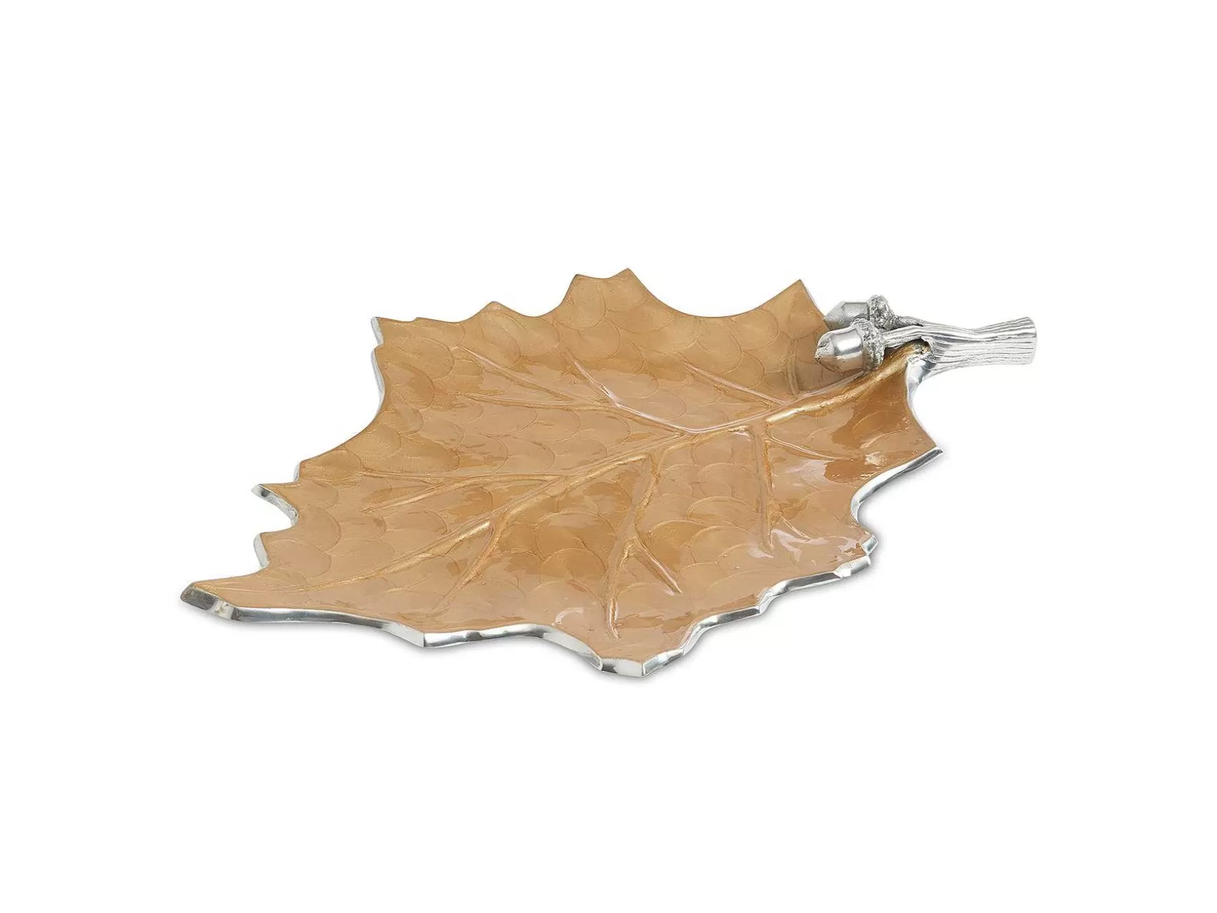 Julia Knight Oak Leaf 18" Platter Toffee Cheap