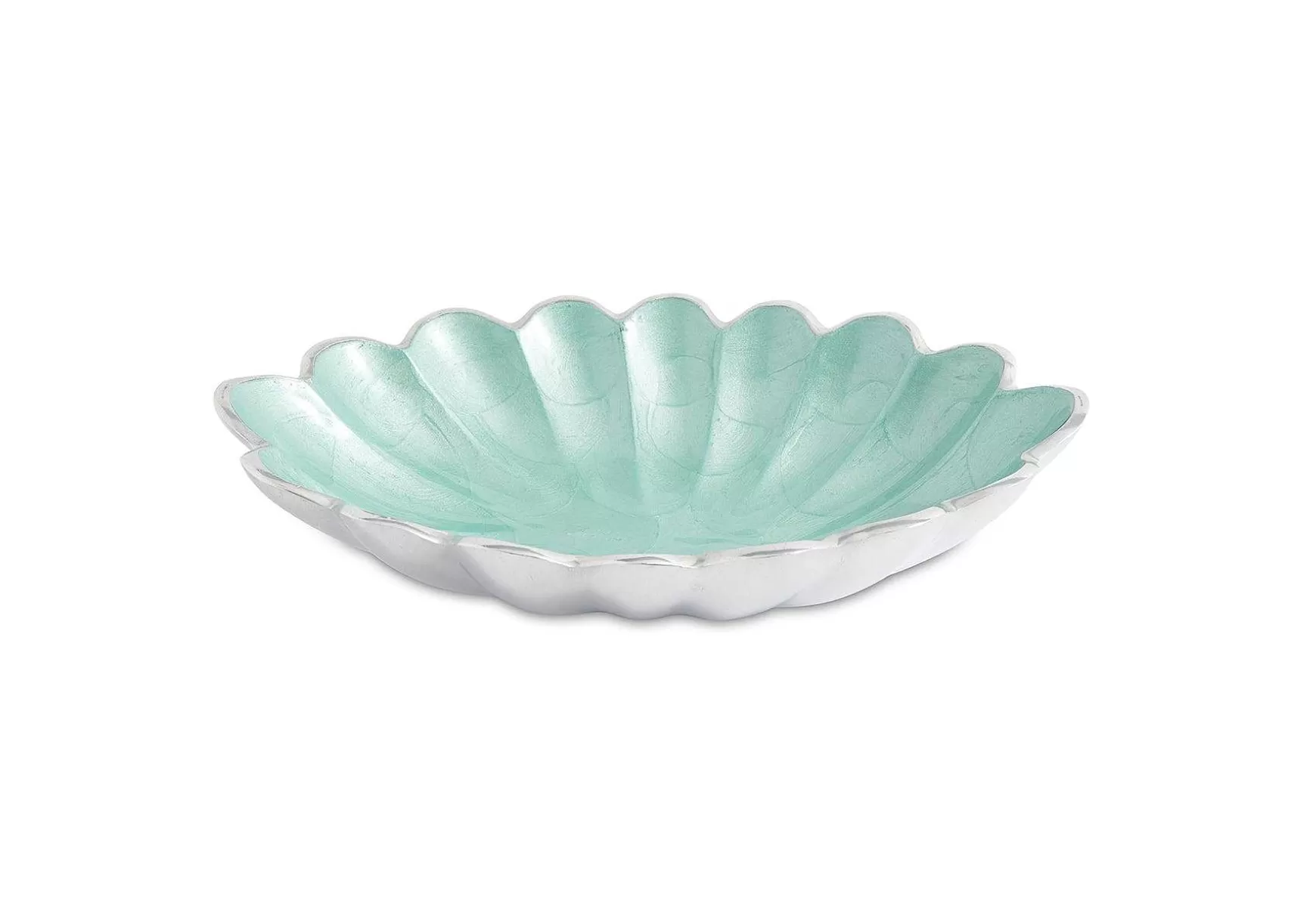 Julia Knight Peony 8" Oval Bowl Aqua Fashion