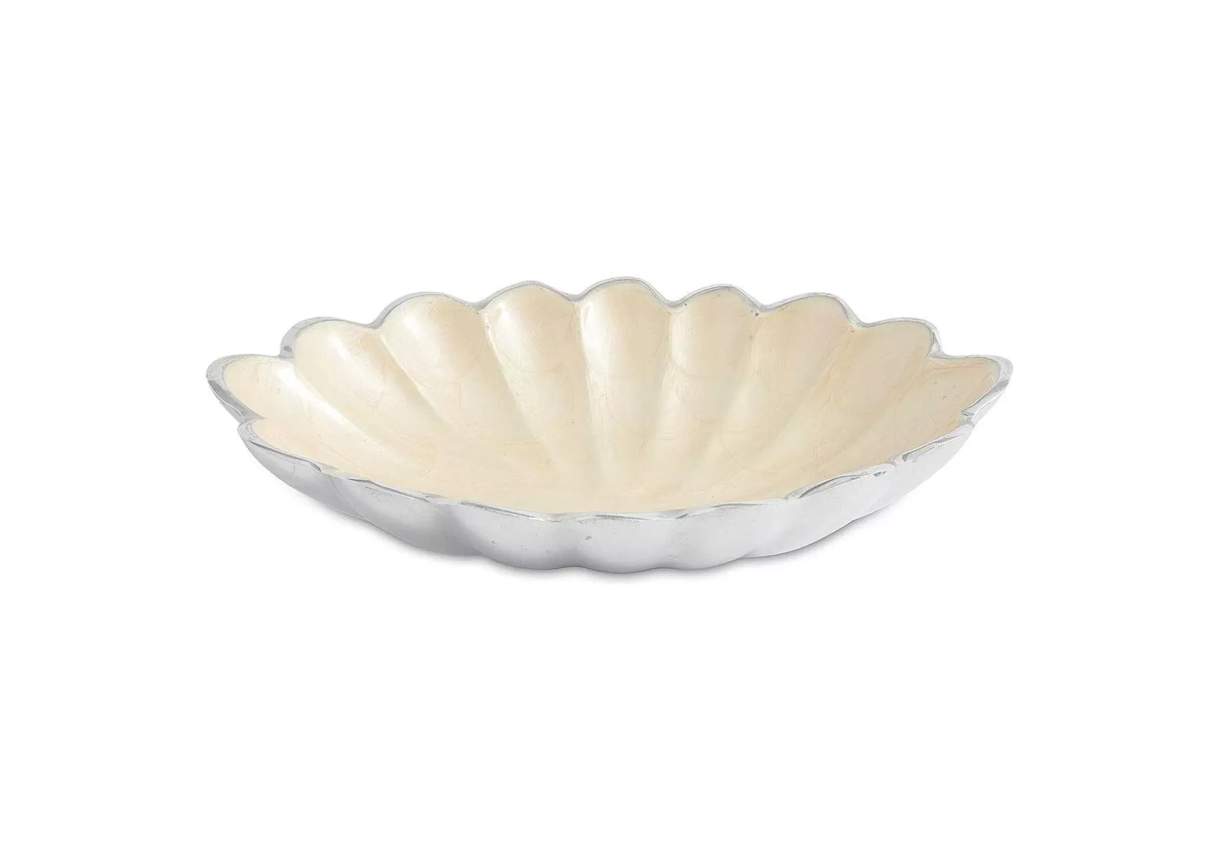 Julia Knight Peony 8" Oval Bowl Snow Flash Sale