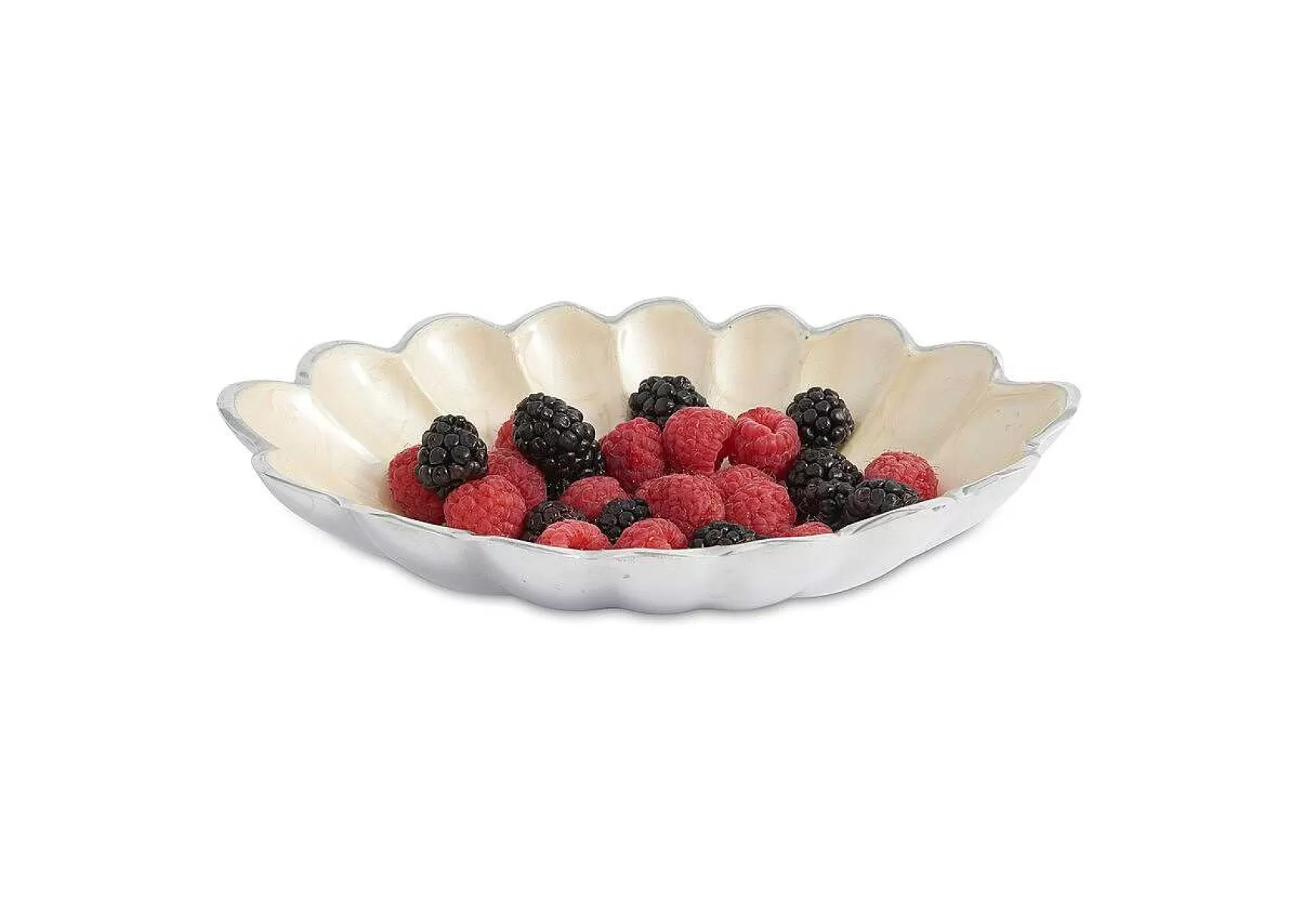 Julia Knight Peony 8" Oval Bowl Snow Flash Sale