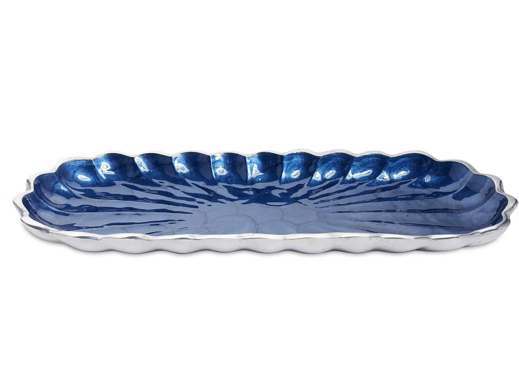 Julia Knight Peony 14" Rectangular Tray Sapphire Online