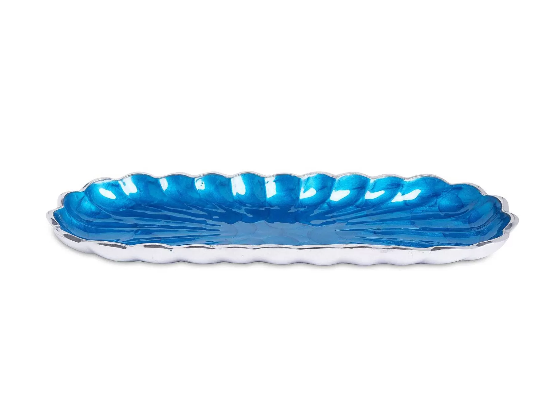 Julia Knight Peony 14" Rectangular Tray Teal Online