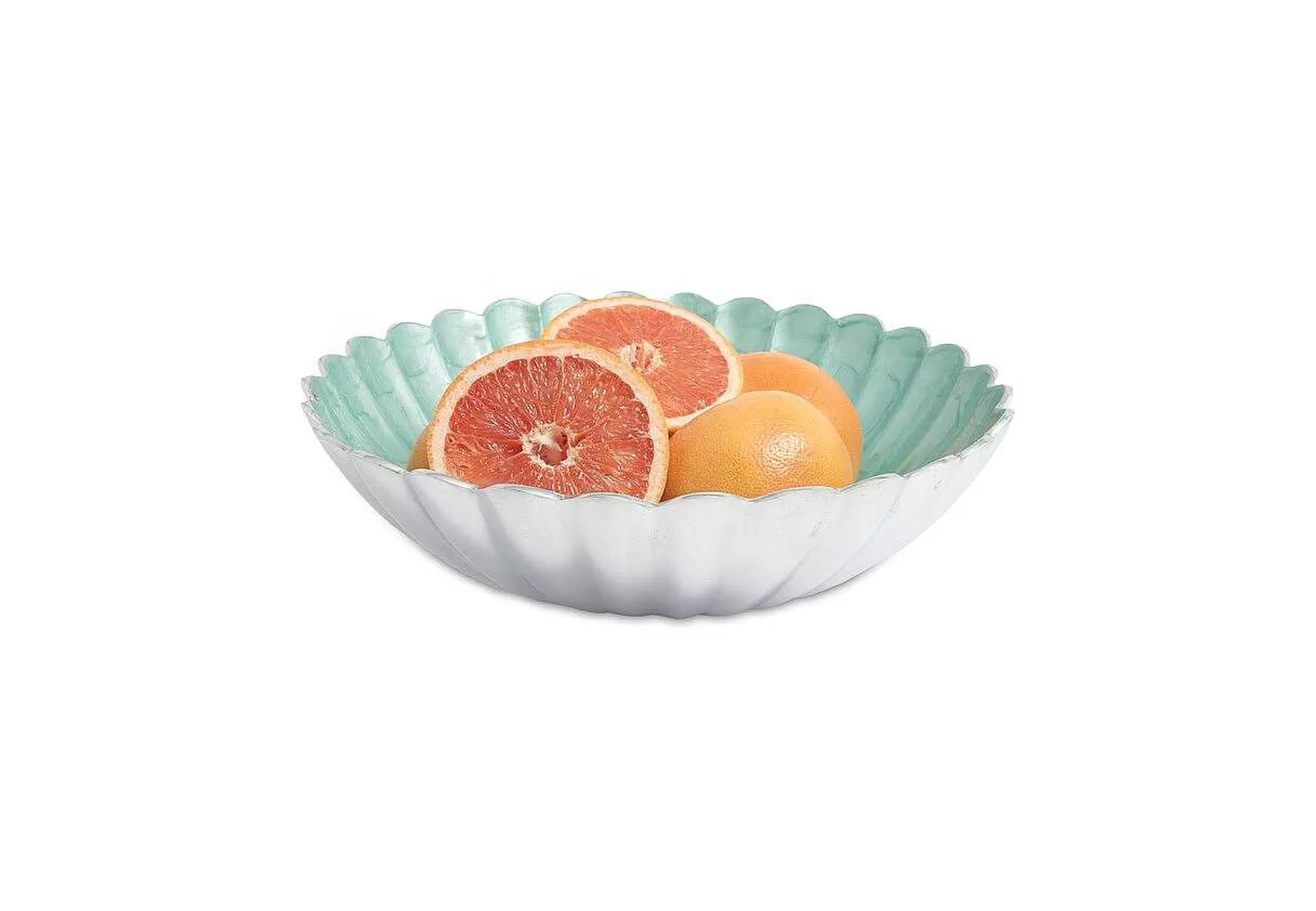 Julia Knight Peony 15" Round Bowl Aqua Online