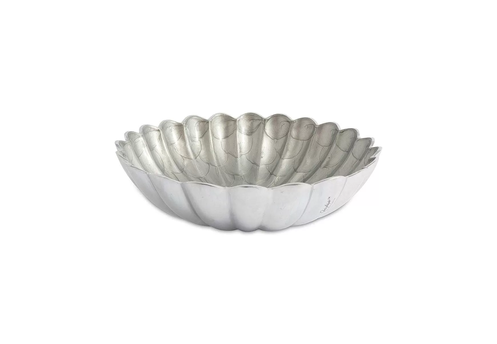 Julia Knight Peony 12" Round Deep Bowl Platinum Flash Sale