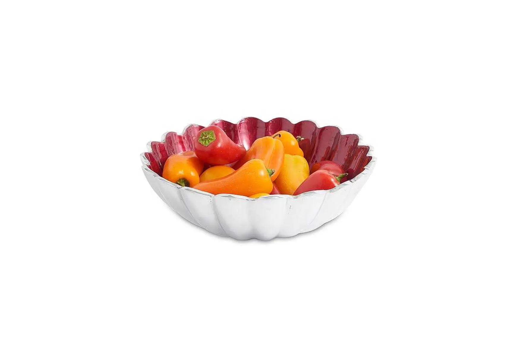 Julia Knight Peony 8.5" Round Deep Bowl Pomegranate Hot