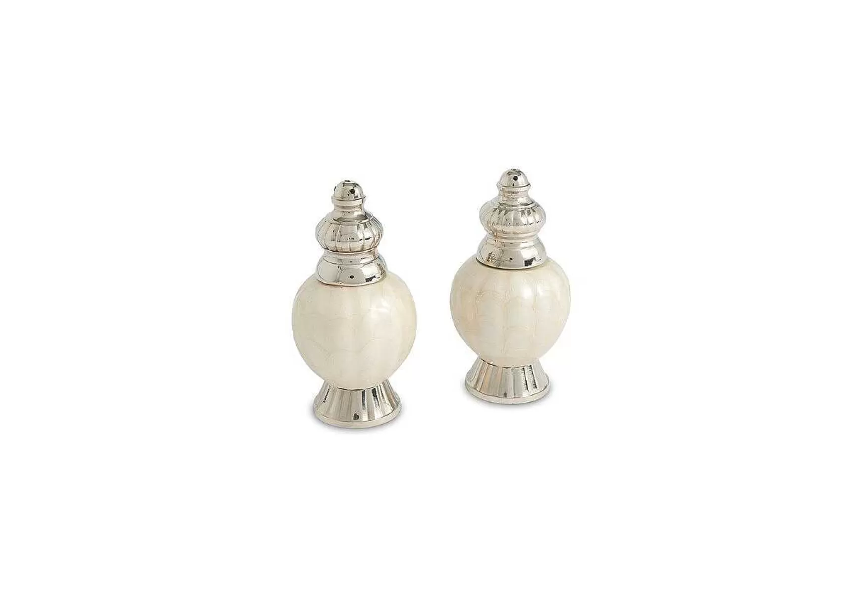 Julia Knight Peony 4" Salt & Pepper Set Snow Best Sale